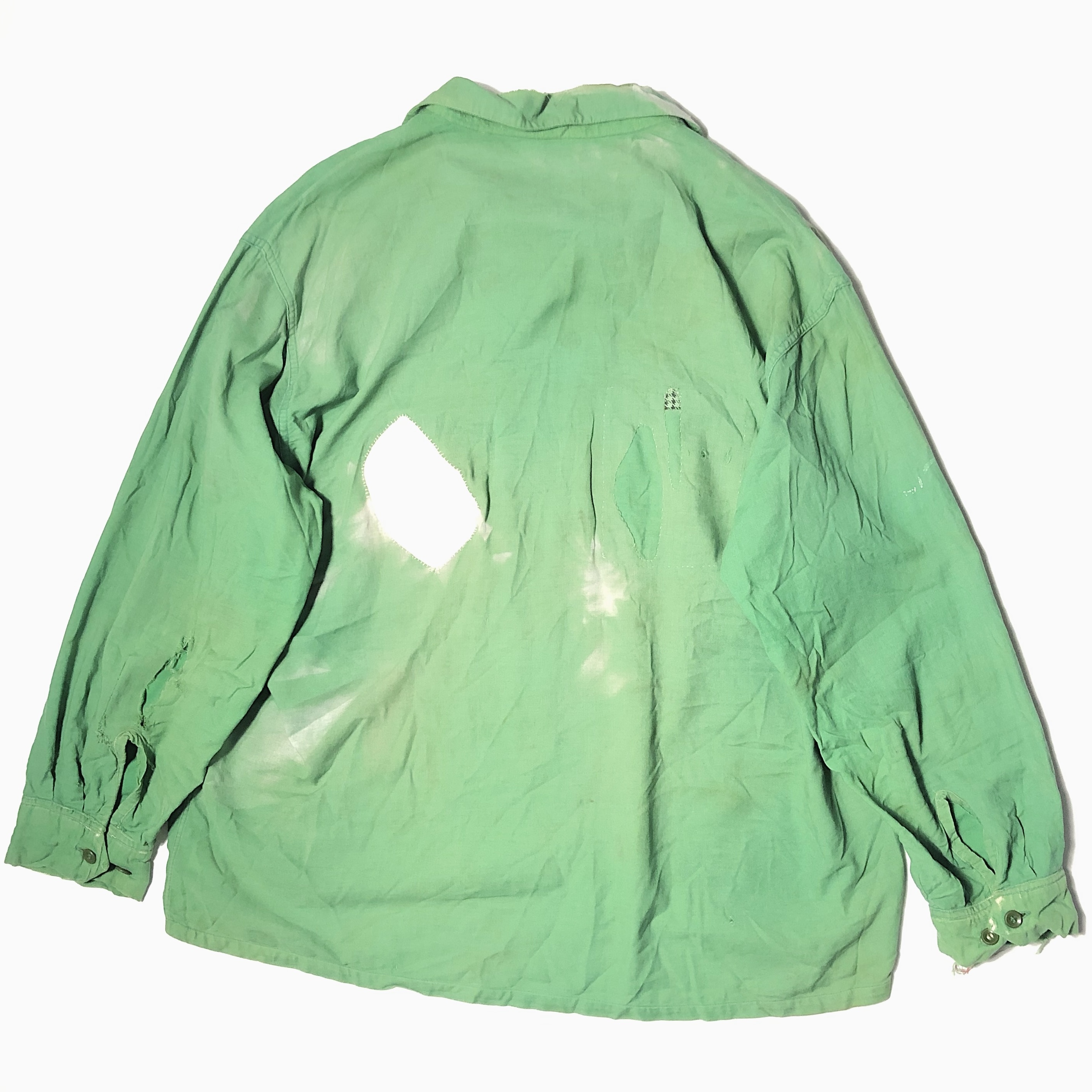 Vintage 50's【Sportswear by MacLAREN】Grunge Open Collar Shirt の画像 2