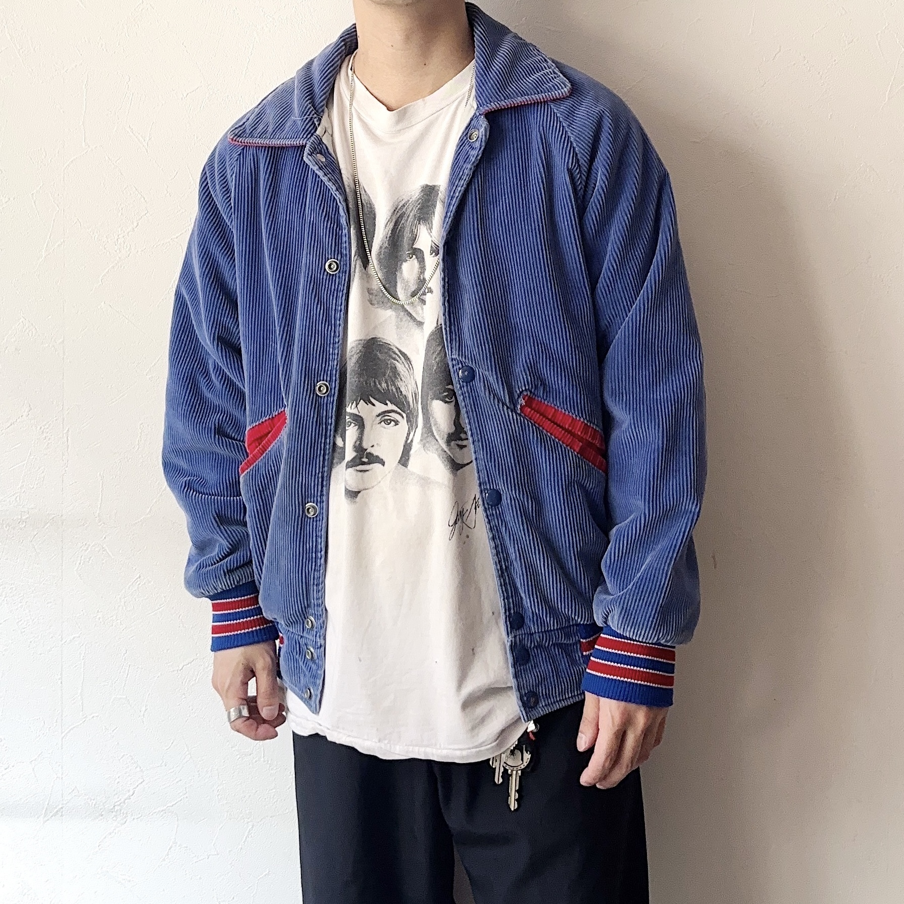 Vintage 80's "CREAVE COEUR HOCKEY" Corduroy Jacket の画像 3