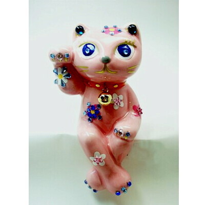 招き猫ジュエラーズ 小 4 ピンク Ga Stone