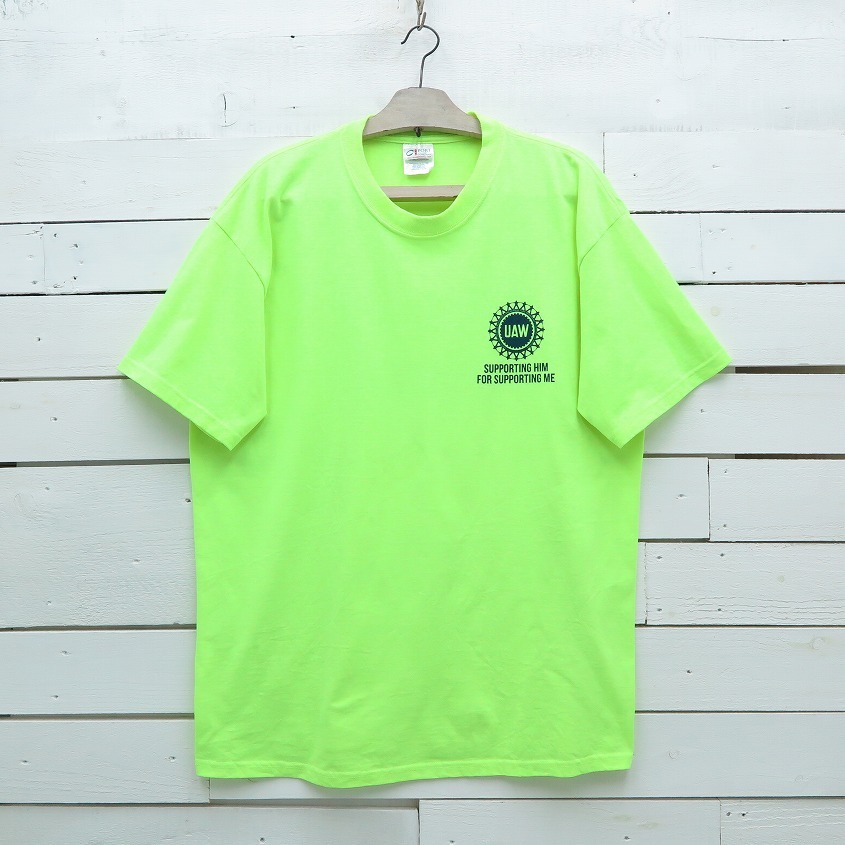 Port Company Uaw 全米自動車労働組合 ネオンカラー プリントtシャツ メンズ Xlサイズ Made In Usa Represent Onlinestore