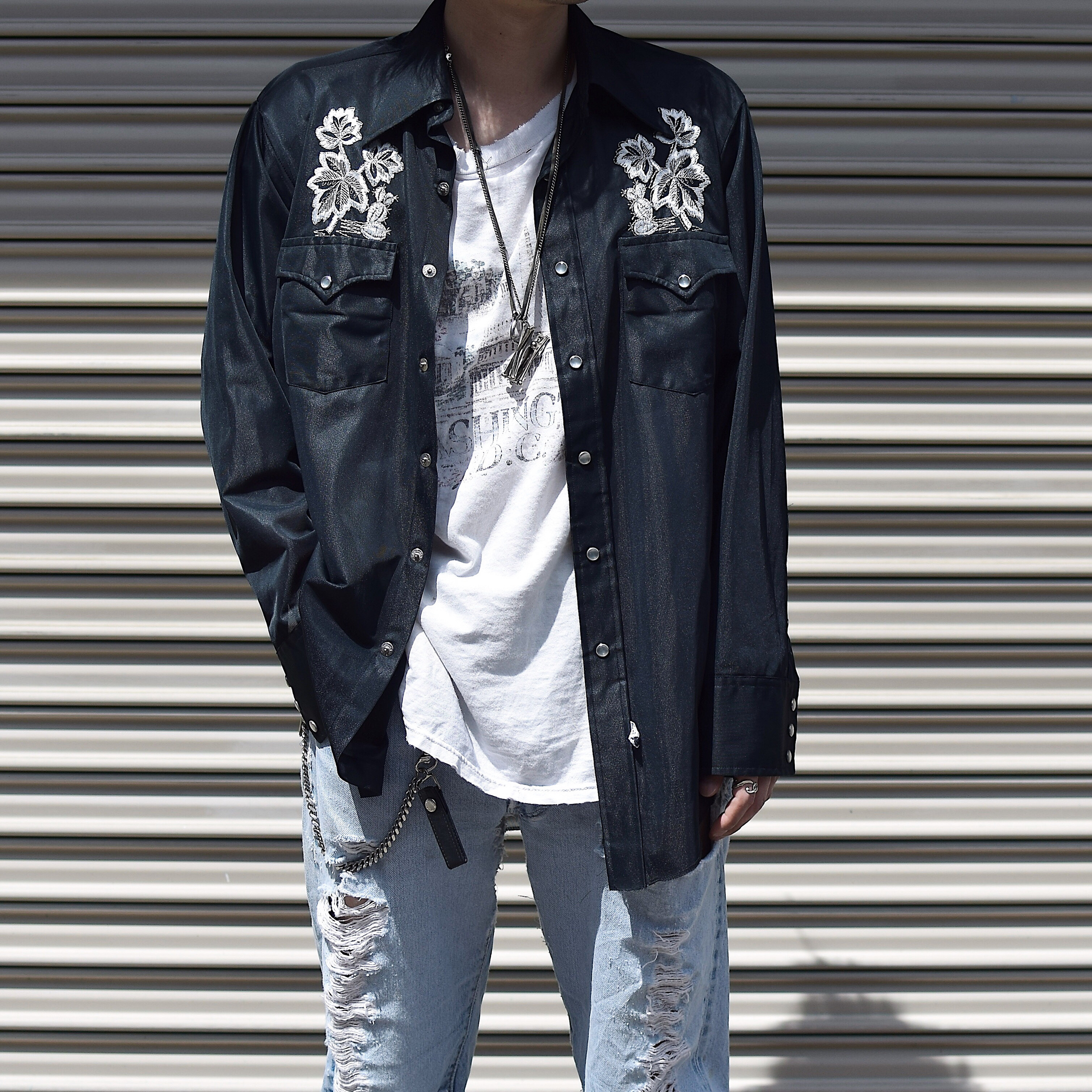 Vintage 50's【H BAR C】Western Shirt の画像 3