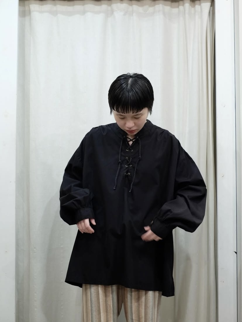 Lace up design blouse の画像 14