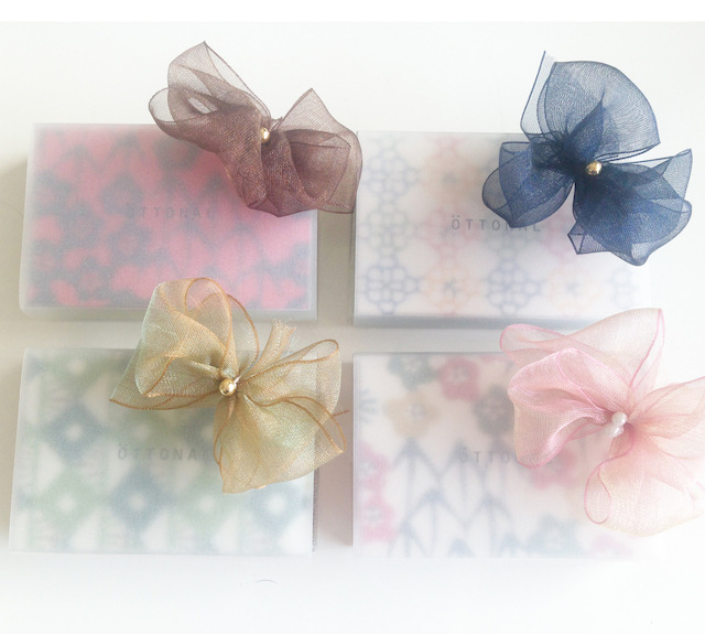 ●Option●アイシャドウラッピング1【オーガンジーリボン】Gift Rapping 2 (organdie) Gift Rapping for eye shadowfor eye shadow - 画像1