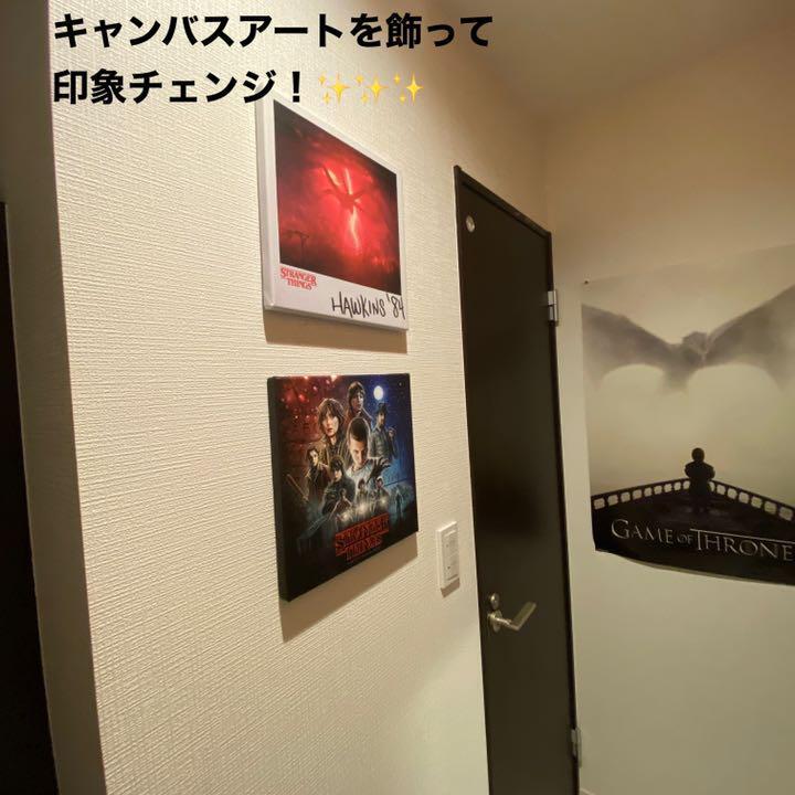 キャンバスアートセール中３２ Off ストレンジャーシングス キャンバスアート Stranger Things Hawkins 84 Pdc Foursometoys フォアサムトイズ ポスター 輸入雑貨の専門店