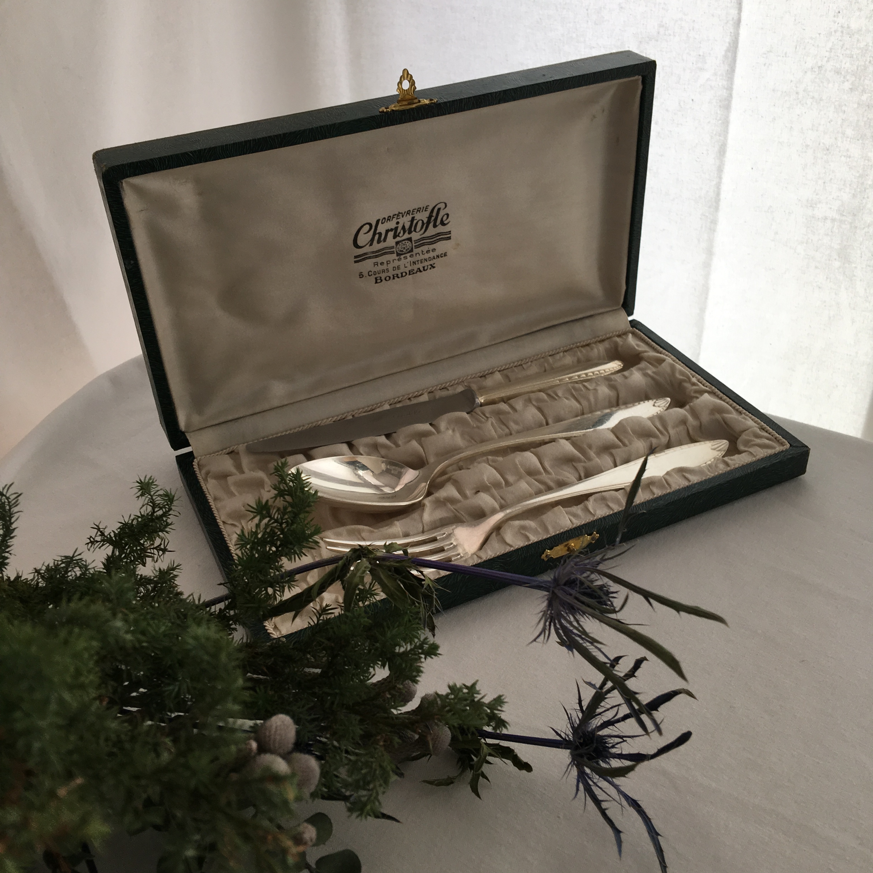 クリストフル カトラリー 3点セット フランス アンティーク ブロカント Avec Le Temps アンティーク ブロカント クリストフル カトラリー 3点セット フランス アンティーク ブロカント Avec Le Temps アンティーク ブロカント