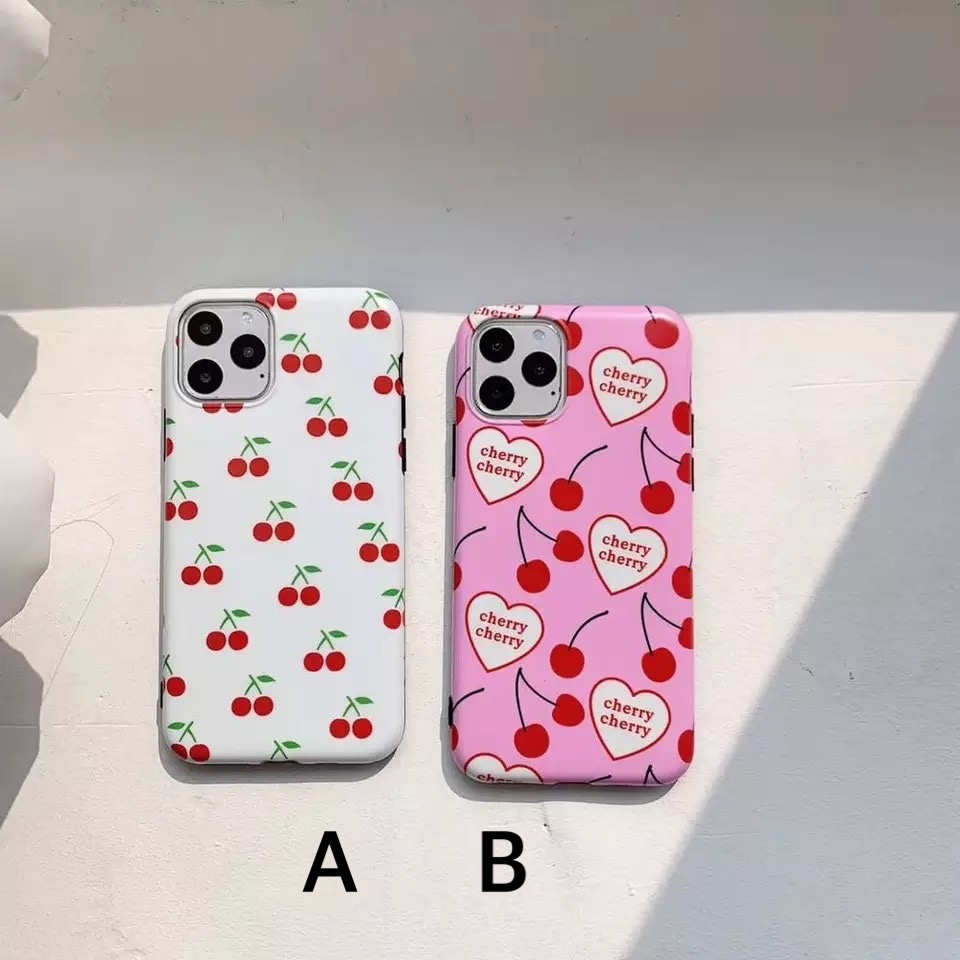 送料無料 予約商品 チェリー ハート さくらんぼ イラスト Iphoneケース スマホケース Selectshop Aya