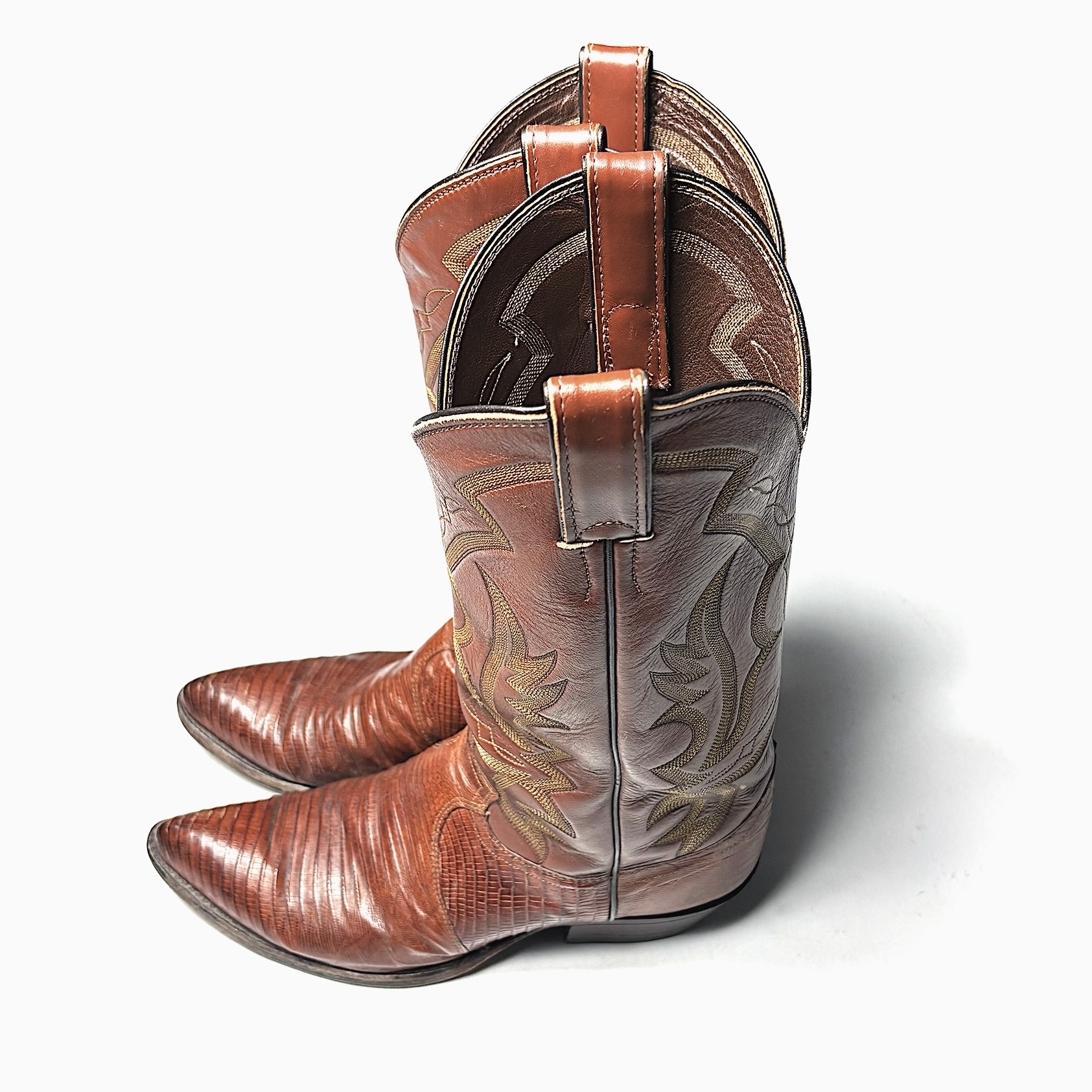 Vintage【Justin】Lizard Western Boots の画像 2