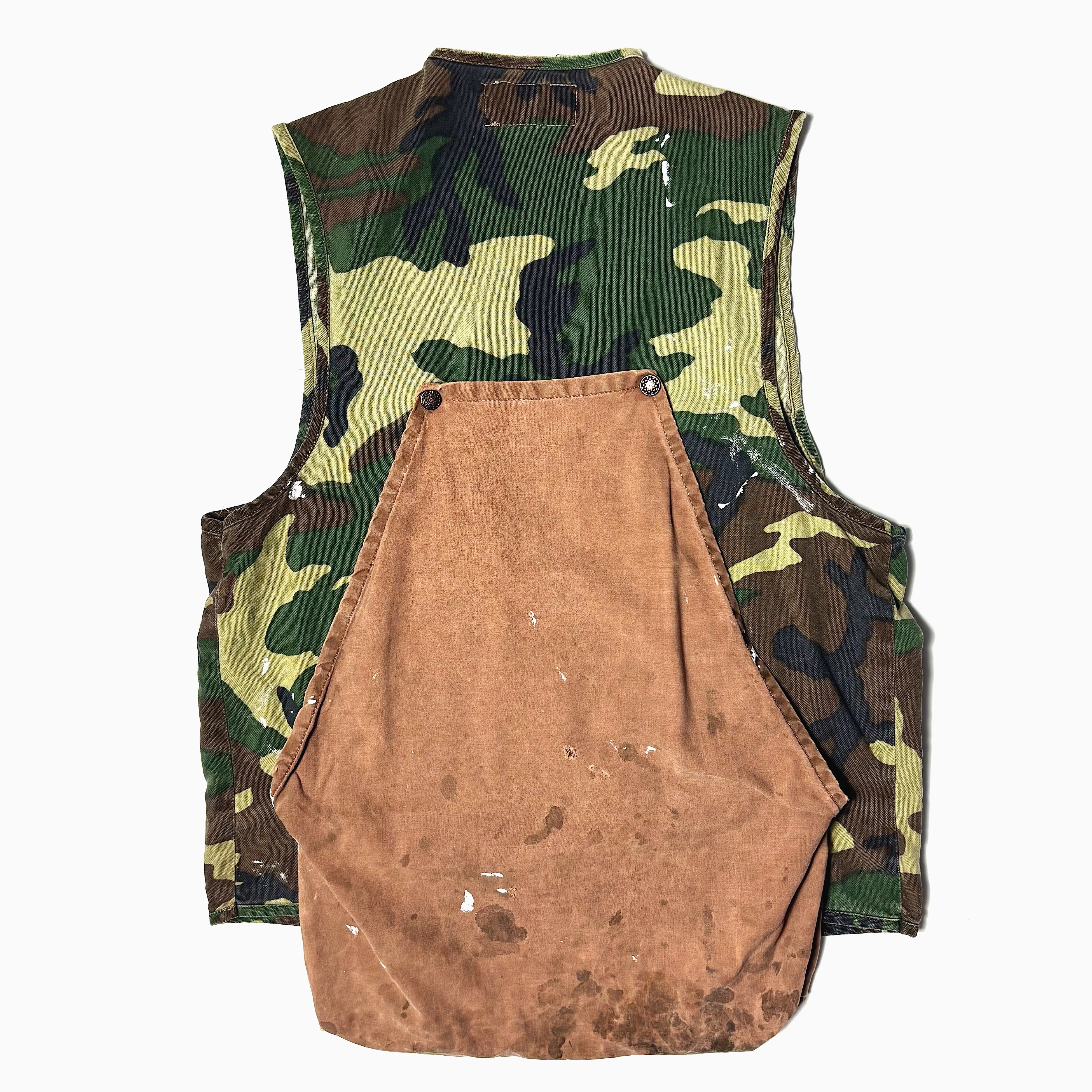 Vintage 80～90's【BLUE-BILL RED HEAD】Grunge Camo Hunting Vest の画像 2