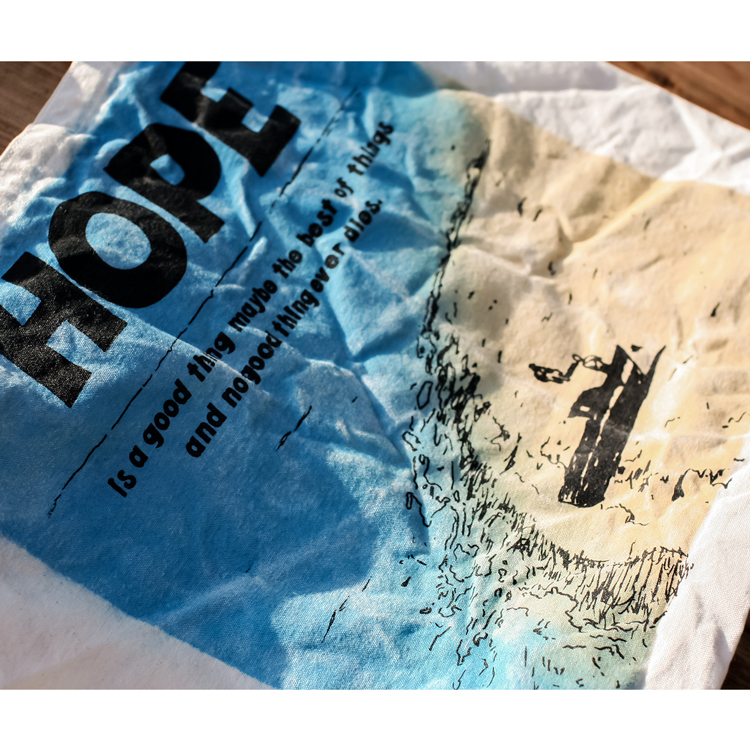 ショーシャンクの空に The Shawshank Redemption Hope 洗いしわ加工 トートバッグ l 映画 Tote Ahwshank Hopesp Oguoy Destroy It Create It Share It