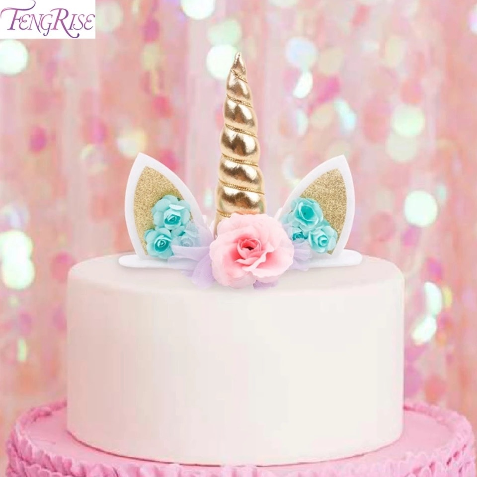 送料無料 予約商品 ユニコーン ケーキトッパー 誕生日 パーティ フェイクケーキ 手作りケーキ Selectshop Aya