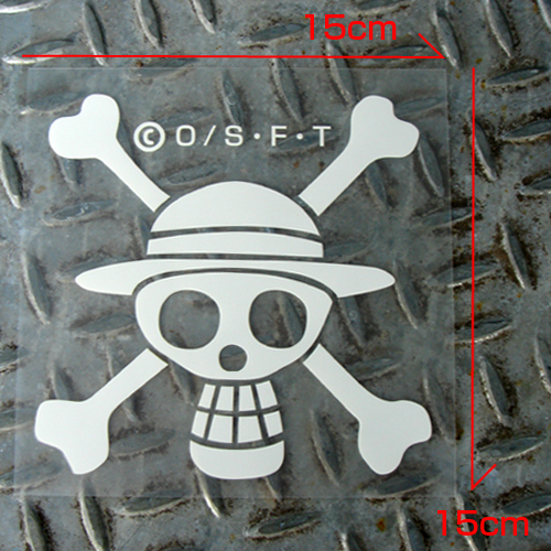 ルフィ海賊旗カッティングステッカー ワンピース Cospa Controller Company Official Online Store