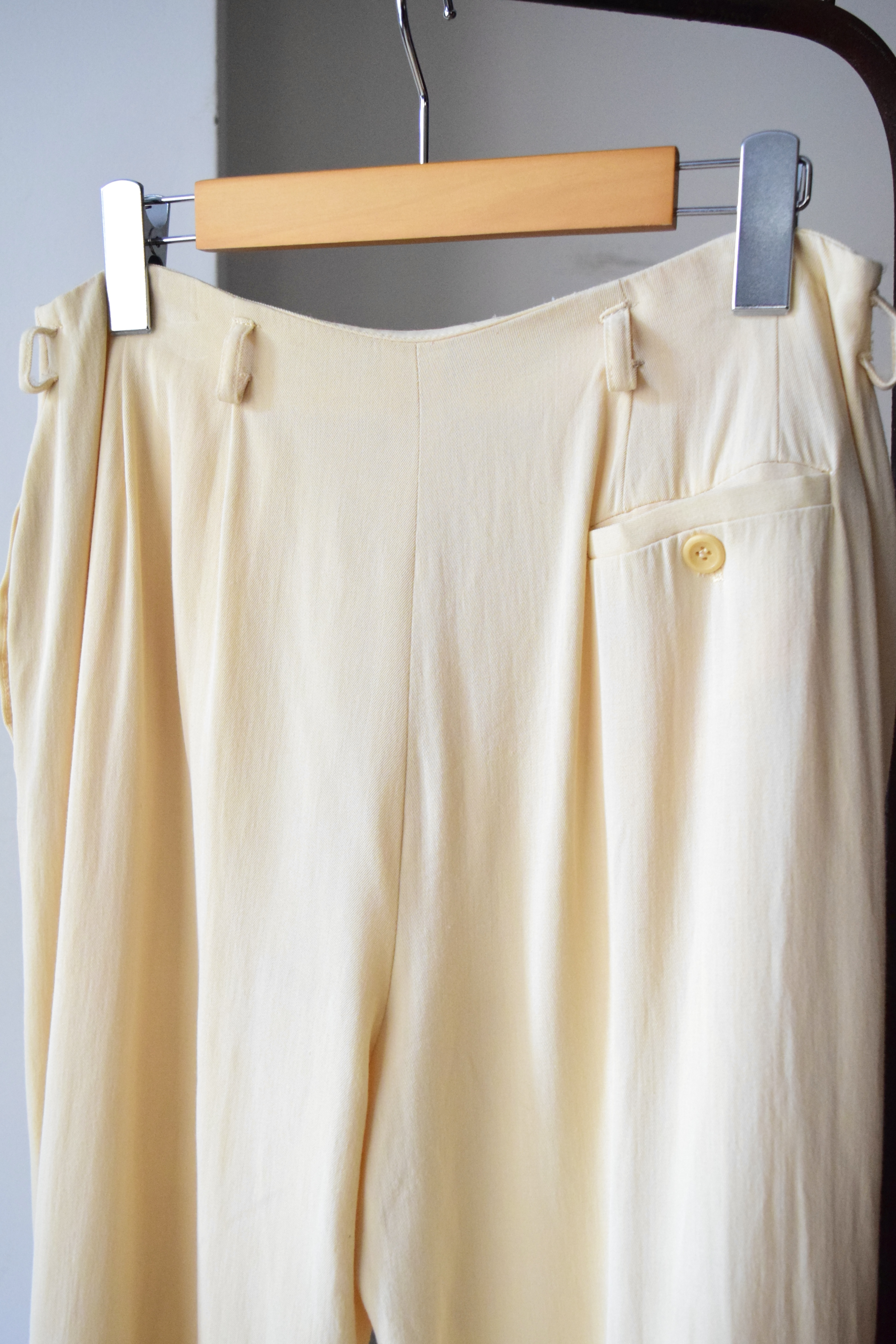 Rayon&Wool Wide trousers の画像 10
