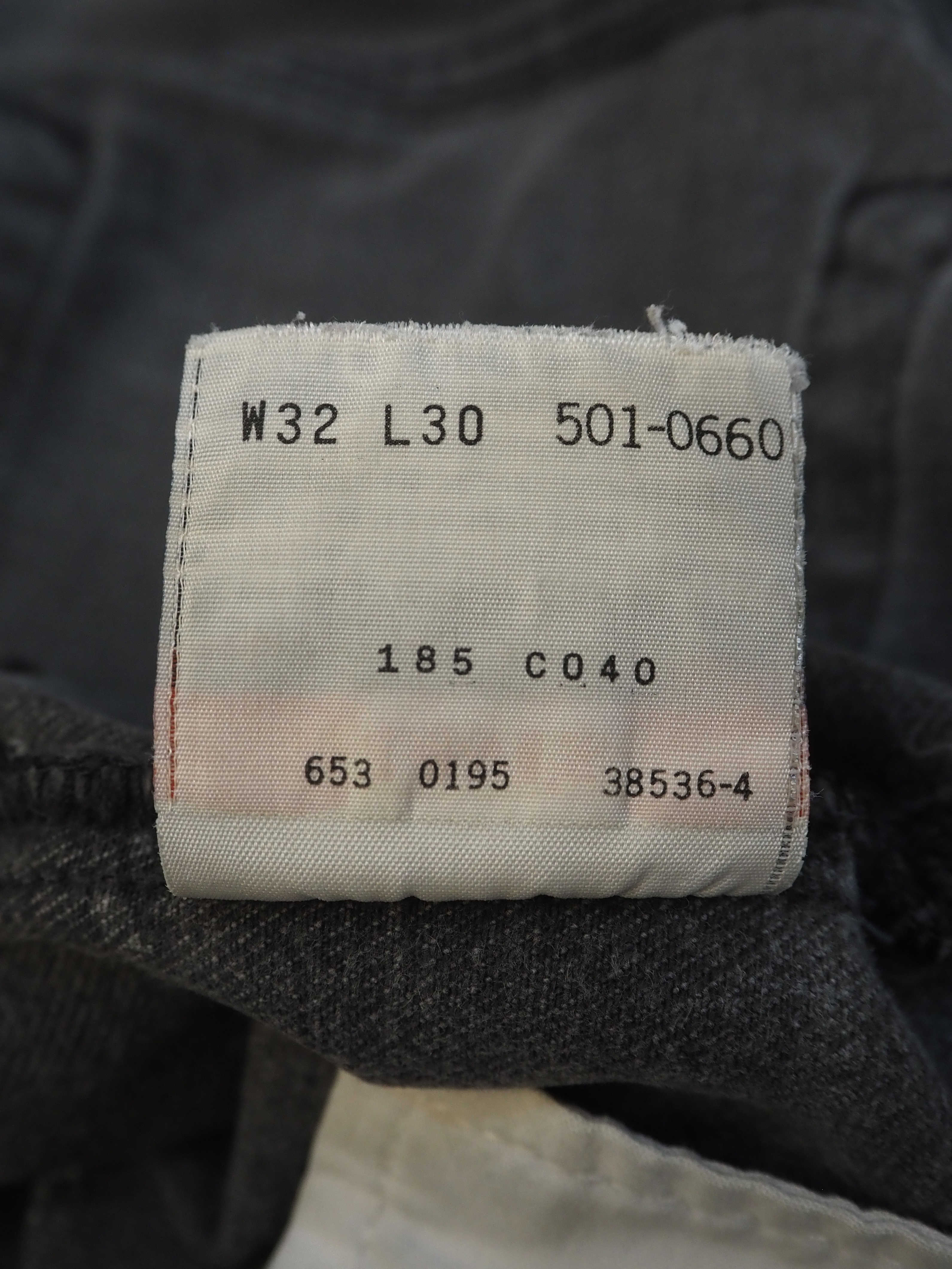 90’s Levi’s 501 Black Denim 32×28 US製 の画像 14