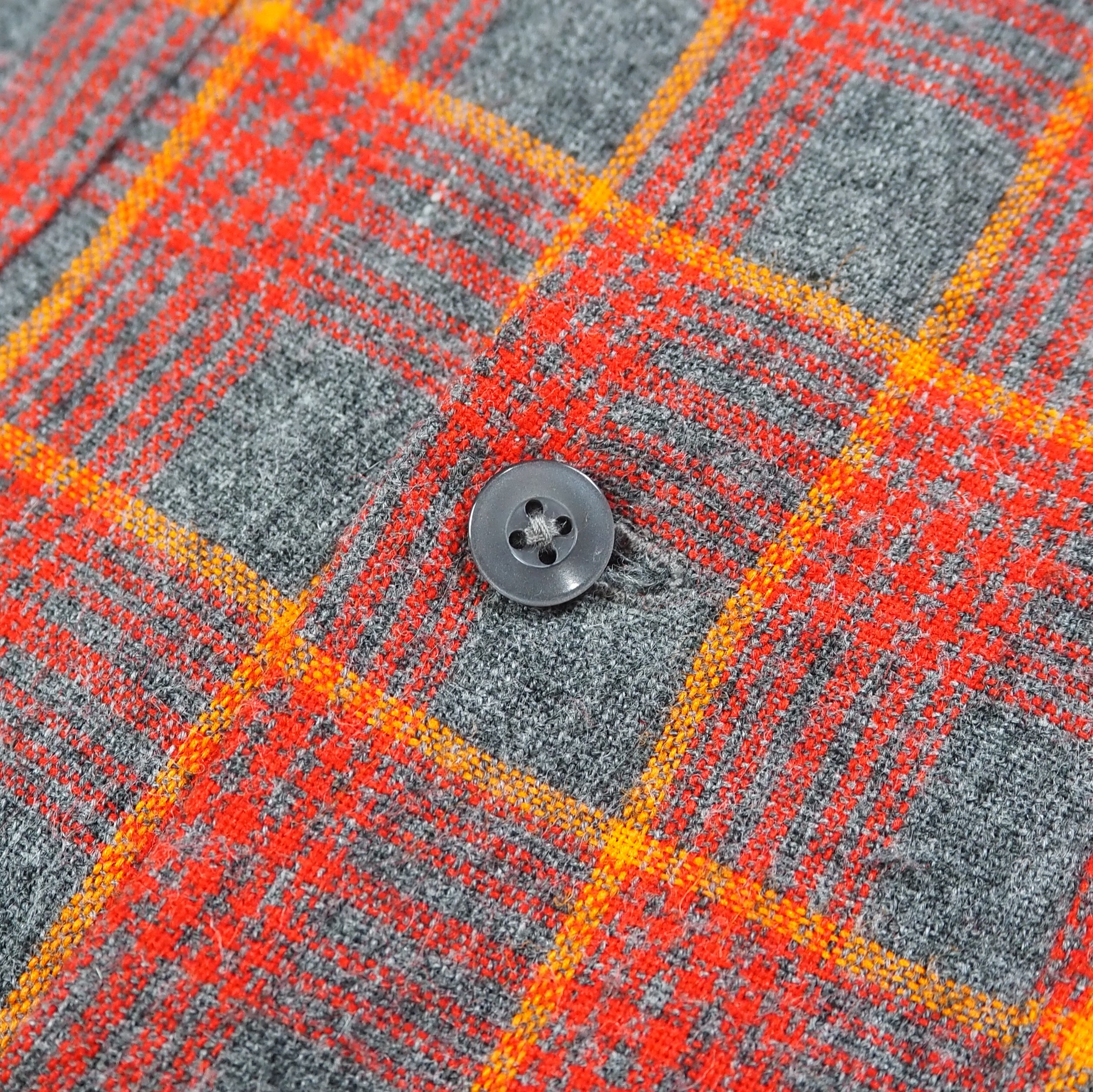 【9/23 20:00入荷】50's ウールシャツ レッド×グレー の画像 8