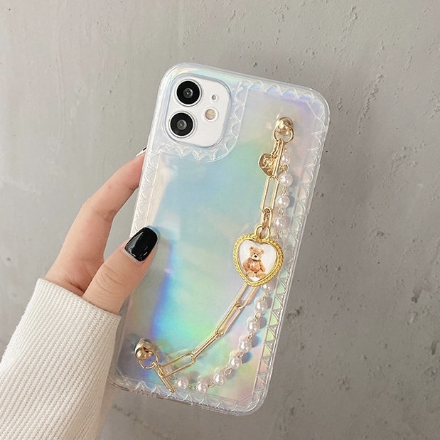 ガーリー デザイン パール ベア チェーン付 Iphoneケース ワンカラー B5569 韓国レディースファッション通販 Bella ベラハート Select Import Shop ガーリー デザイン パール ベア チェーン付 Iphoneケース ワンカラー B5569 韓国レディースファッション通販 Bella ベラハート Select Import Shop
