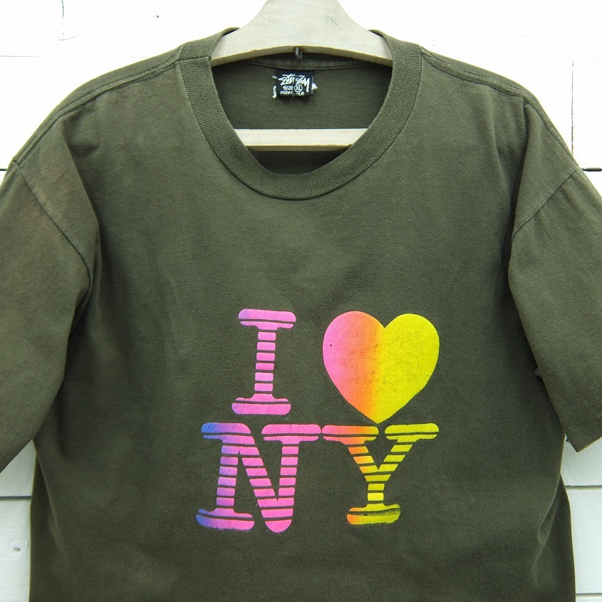 1980 S Old Stussy オールド ステューシー I Love Ny プリントtシャツ 黒タグ ビンテージ メンズ Xlサイズ Made In Usa Represent Onlinestore 1980 S Old Stussy オールド ステューシー I Love Ny プリントtシャツ 黒タグ ビンテージ メンズ Xlサイズ Made In Usa Represent Onlinestore