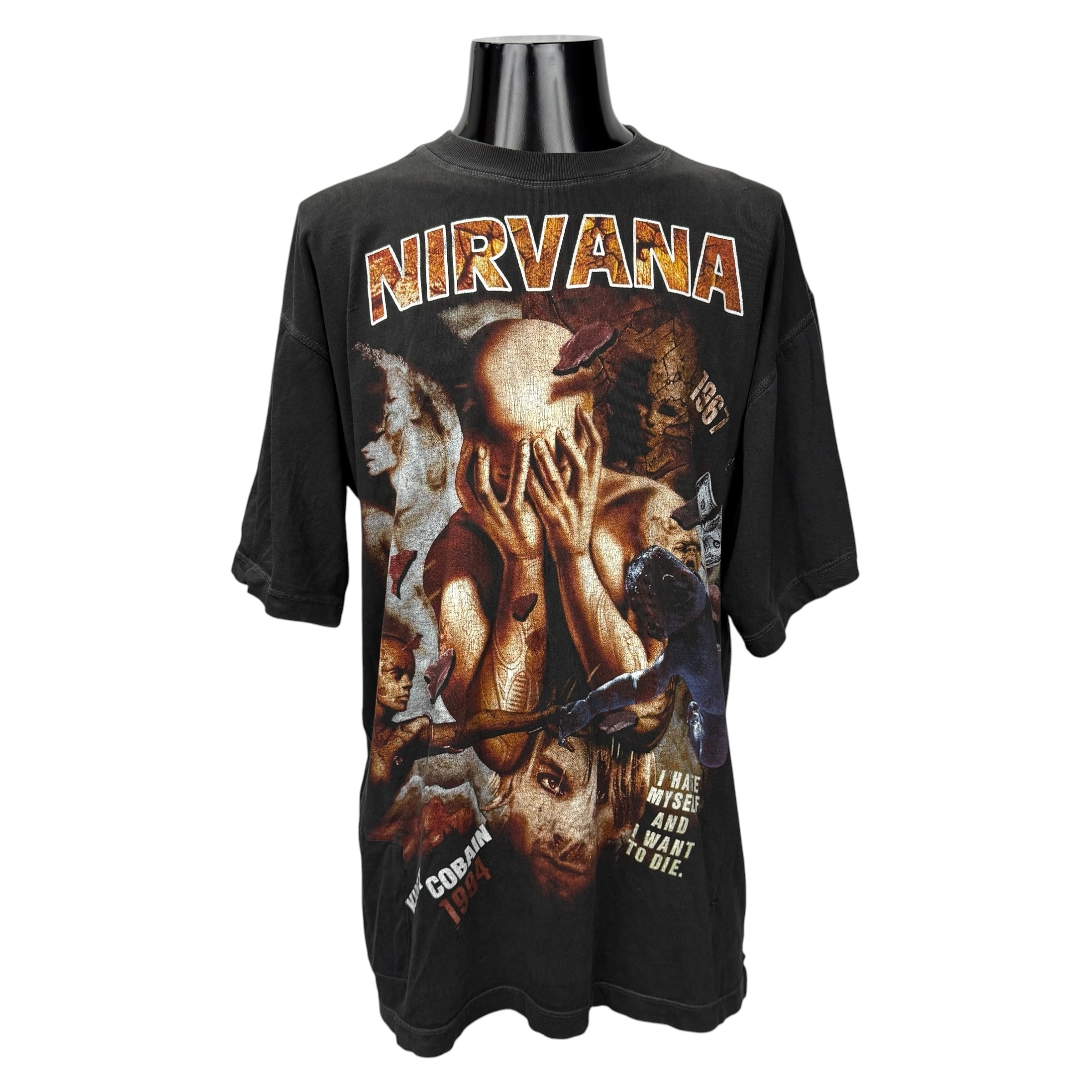 【NIRVANA】ニルヴァーナ “KURT COBAIN 1967-1994” ユーロ 90’s Vintage Tシャツ