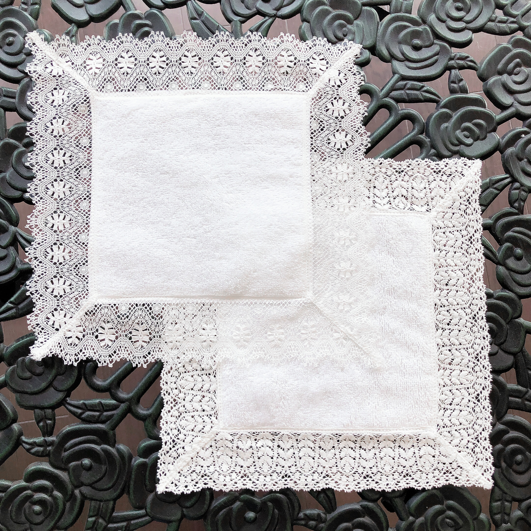 今治ミニタオル ホワイト Aoyama Lace 青山レース 今治ミニタオル ホワイト Aoyama Lace 青山レース
