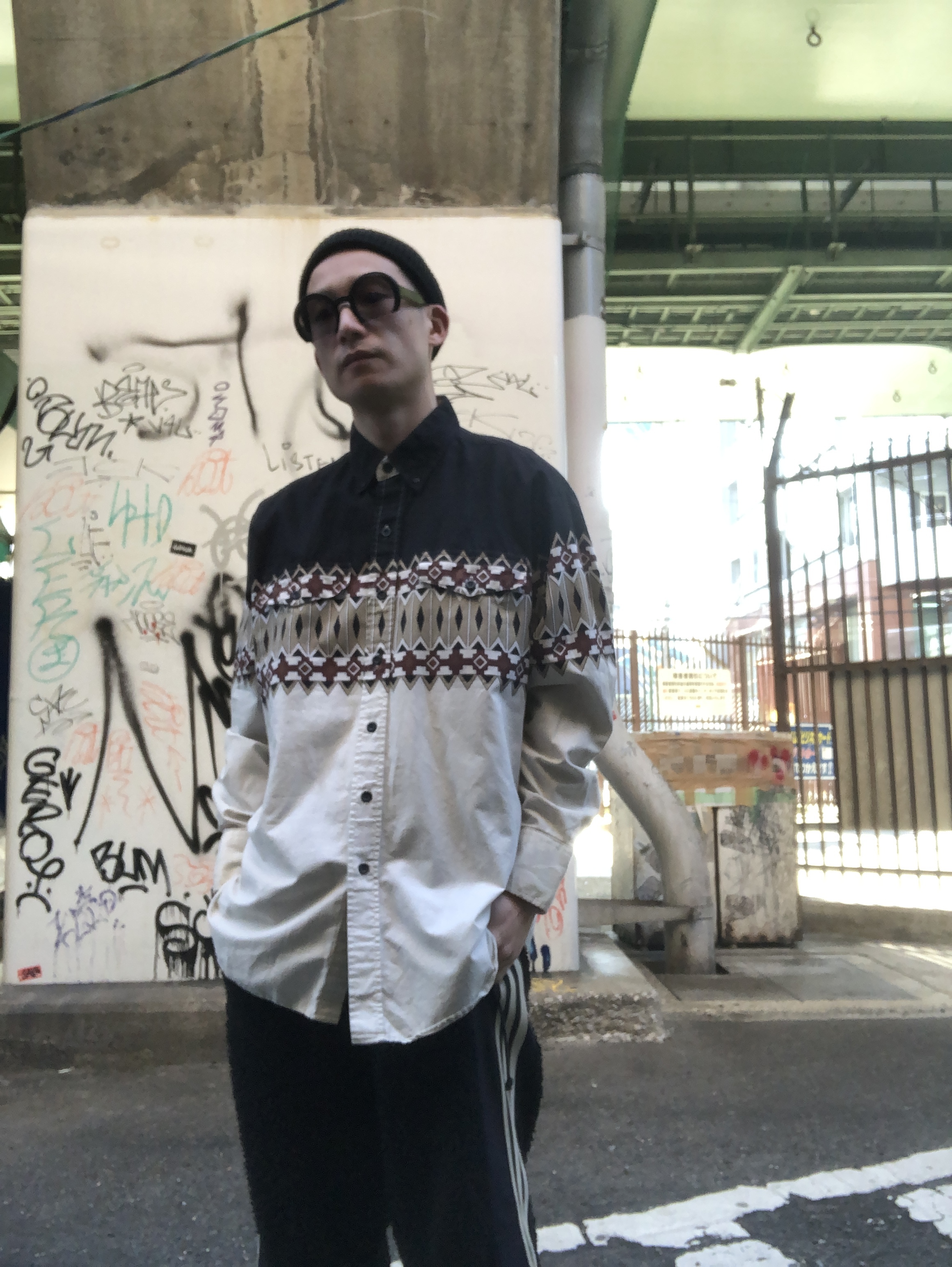 Used エスニック柄シャツ Sukikirai Used エスニック柄シャツ Sukikirai