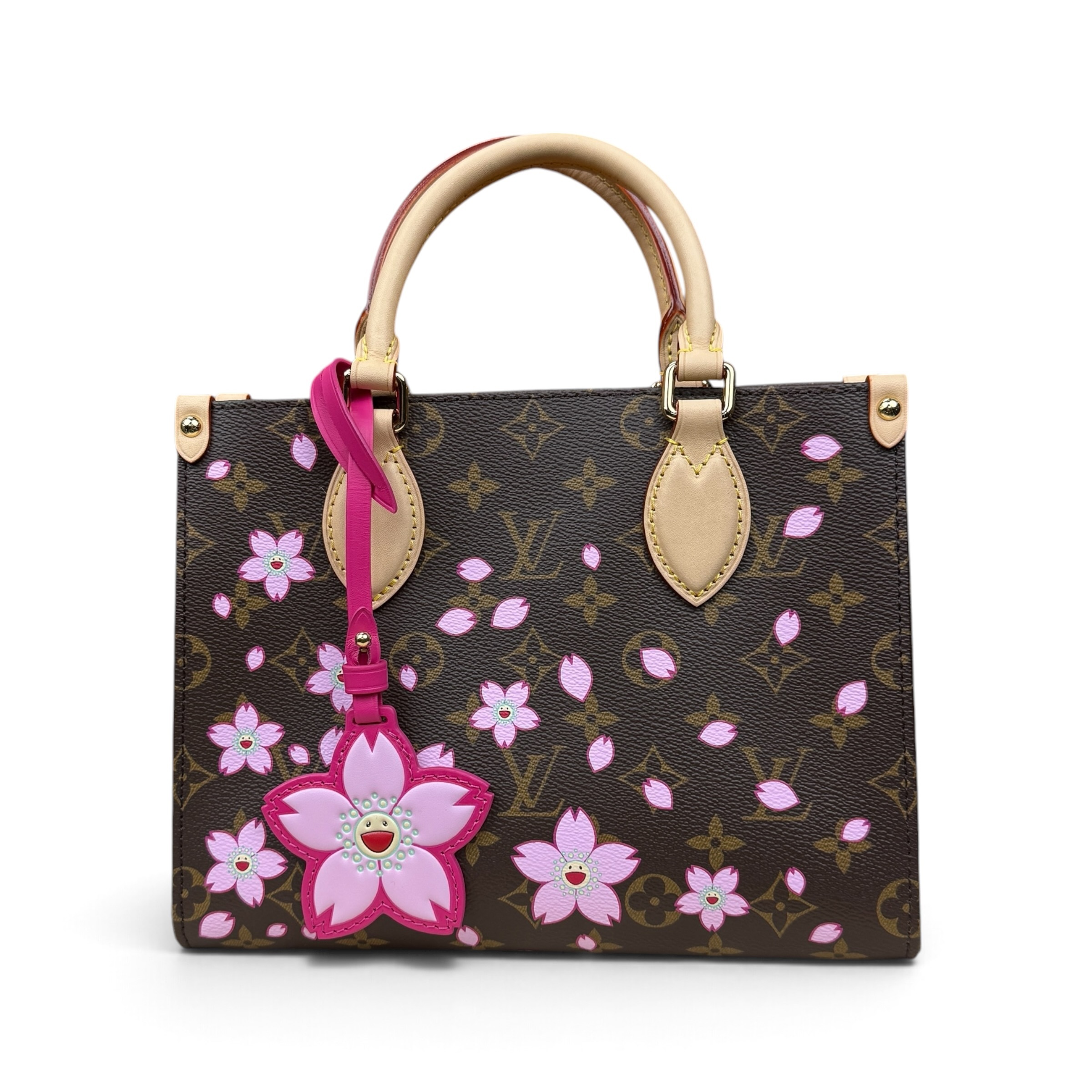 【LOUIS VUITTON × 村上隆】ルイ・ヴィトン  LV × TM  “チェリーブロッサム” オンザゴー PM
