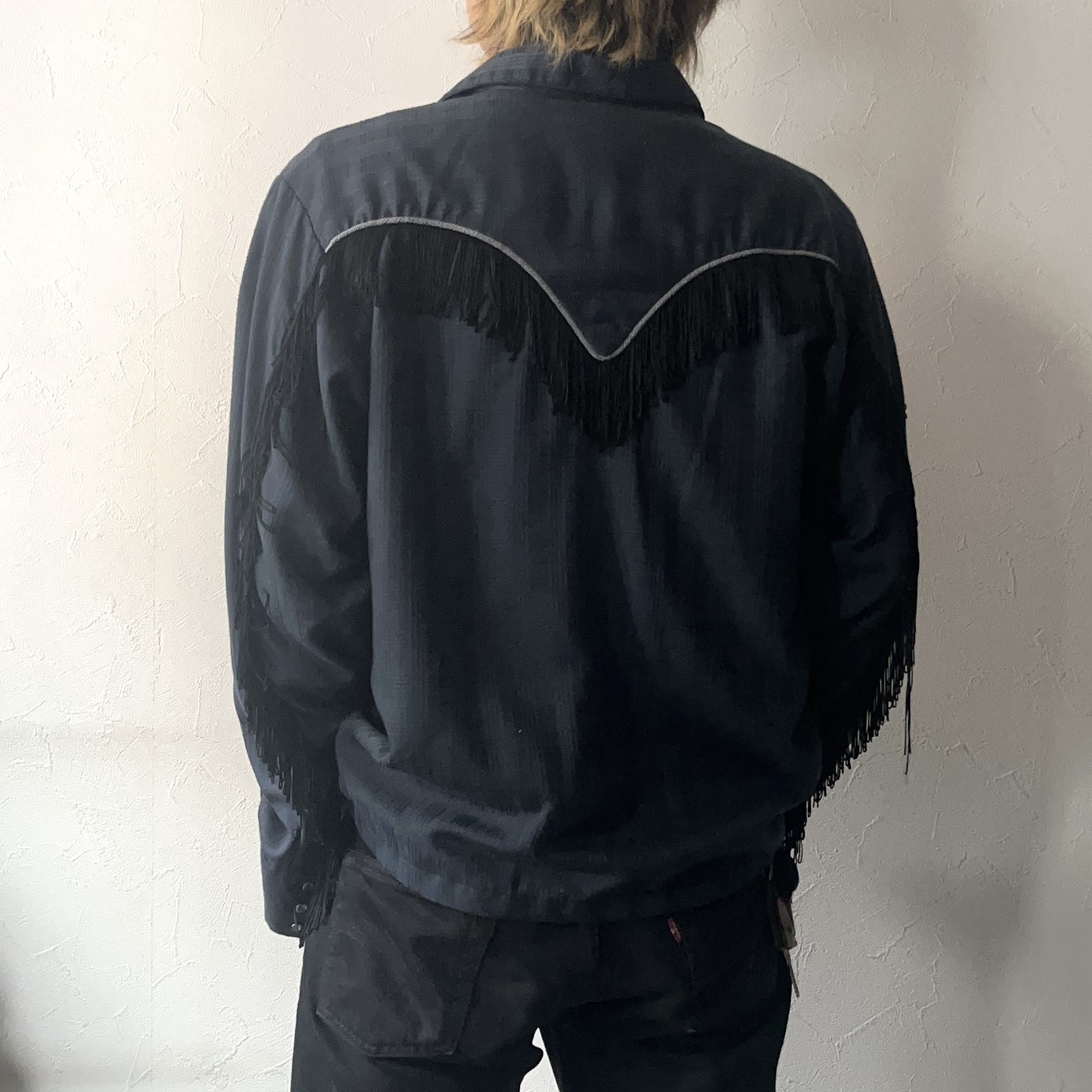 Vintage 70〜80's【Rockmount Ranch Wear】Fringe Western Check Shirt の画像 4