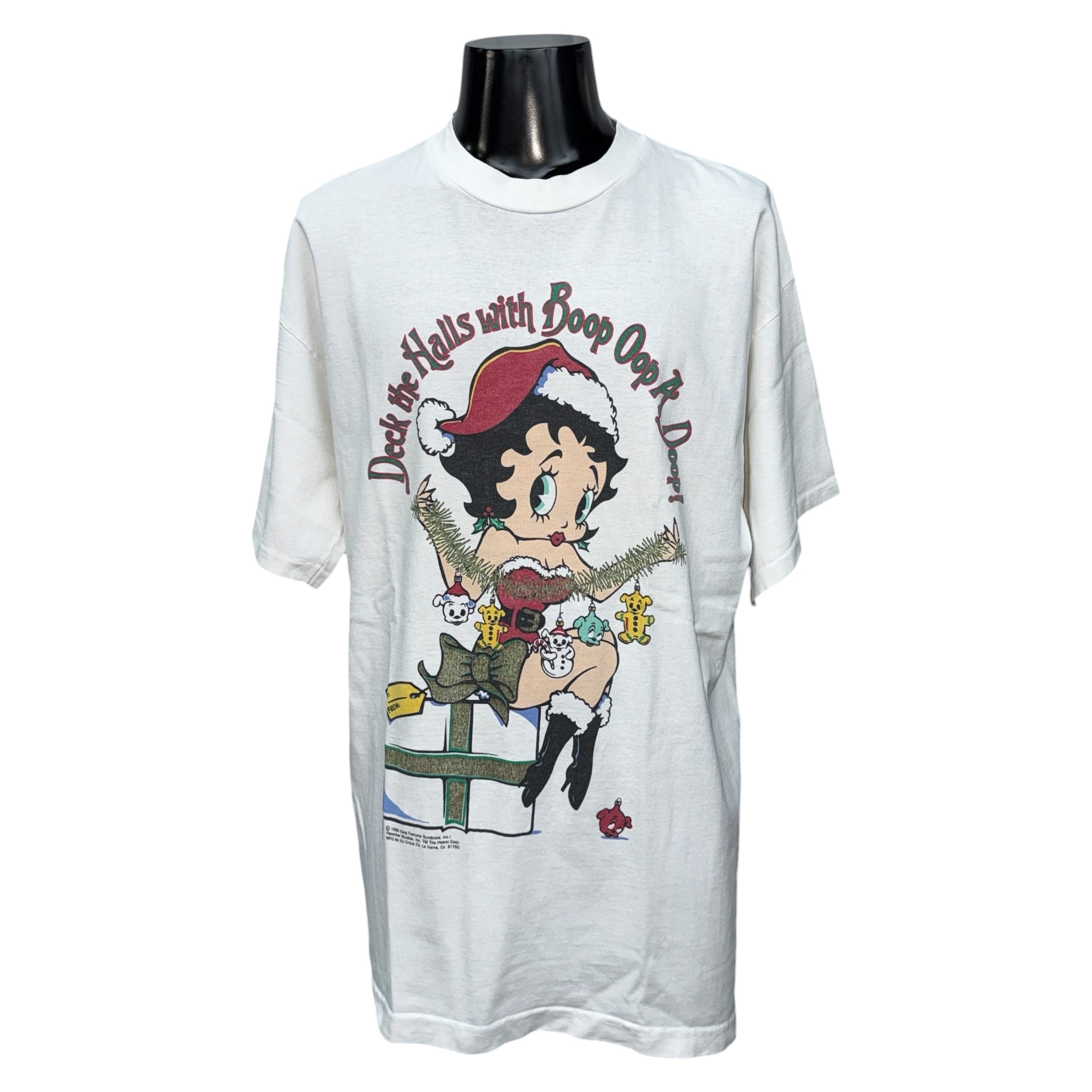 【BETTY BOOP】ベティブープ “DECK THE HALLS” 90’s Vintage Tシャツ