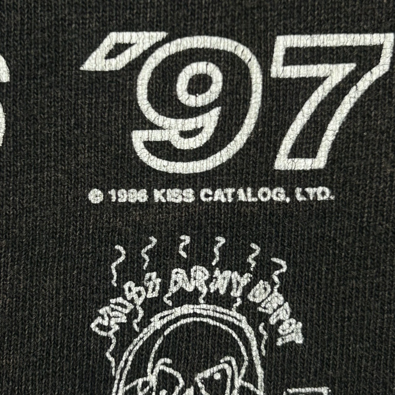 90s KISS “Alive / Worldwide ’96-’97” ツアー Tシャツ バンドT ロック ブラック L の画像 7