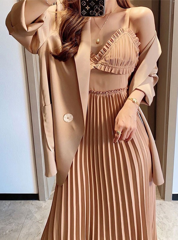 レディース ツーピース セットアップ スーツ ワンピース ジャケット コート プリーツワンピース 切り替えし フリル レース 上品 綺麗 セクシー シースルー ロングワンピース カジュアル フォーマル 年中 春 夏 秋 冬 デート ディナー 女子会 新年会 忘年会 同窓会 ハイ