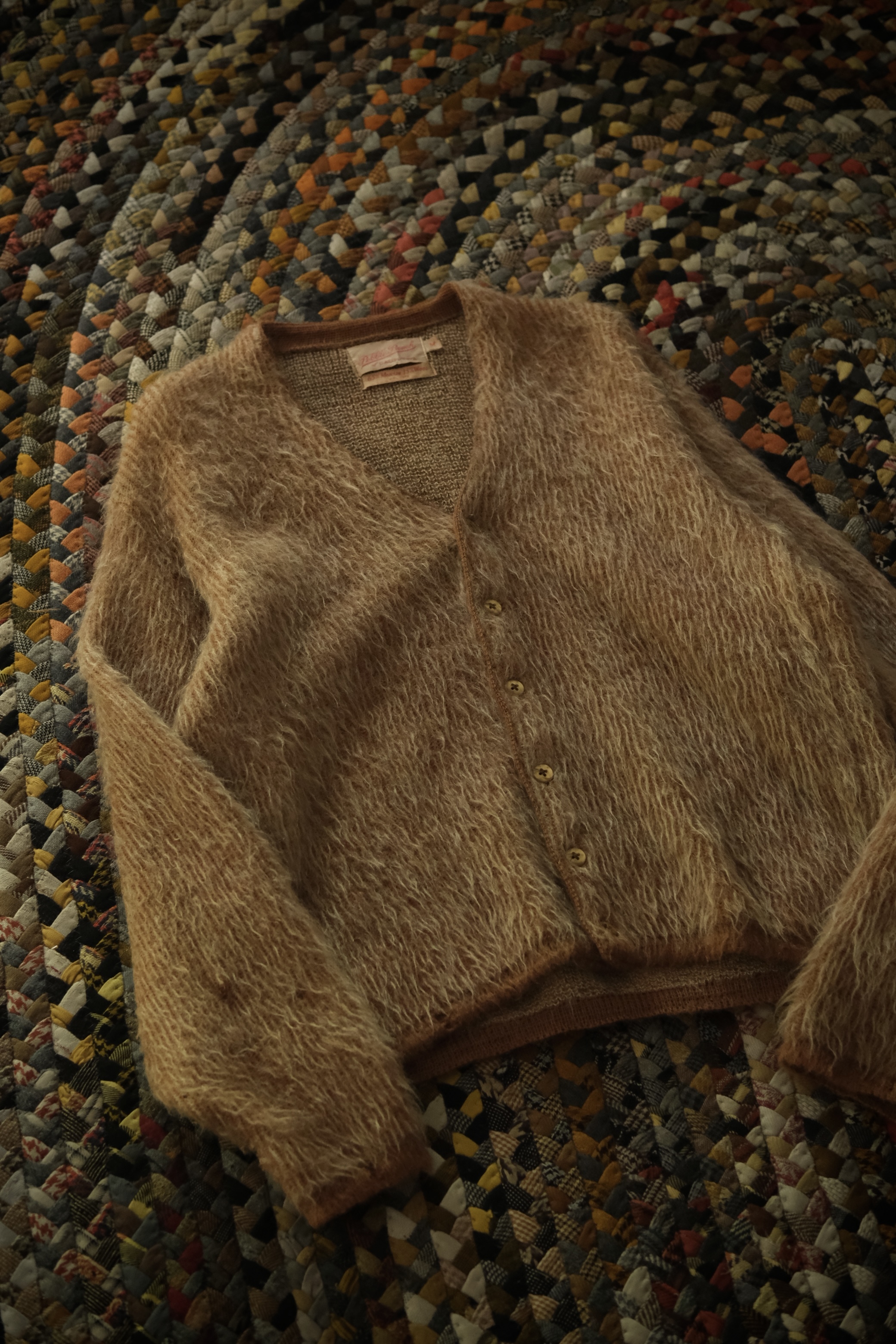 Utah/50's-60's Mohair65% Wool35% cardigan