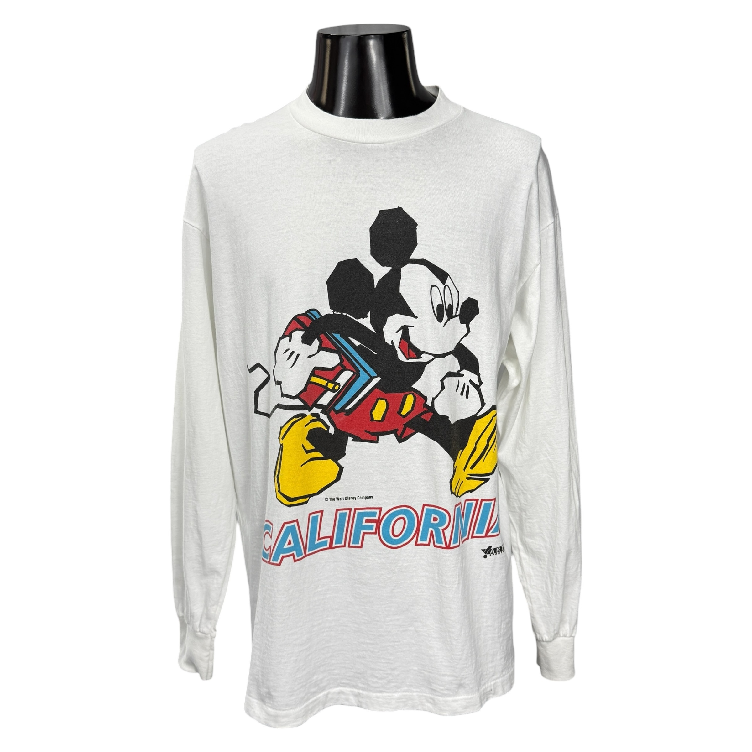 【DISNEY】ディズニー ミッキーマウス “CALIFORNIA” ONEITAタグ USA製 90s Vintage ロングスリーブTシャツ