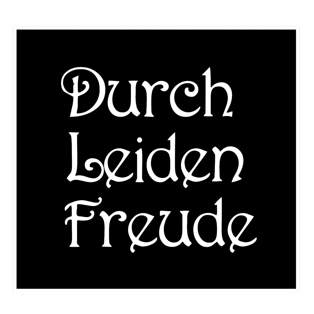 ウォールステッカー 名言 白 マット ベートーベン ドイツ語 Durch Leiden Freude Iby アイバイ ウォールステッカー 通販