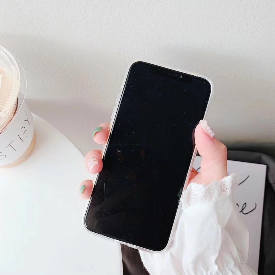 送料無料 予約商品 英字 ハート ニコちゃん 透明 おしゃれ Iphoneケース スマホケース Selectshop Aya