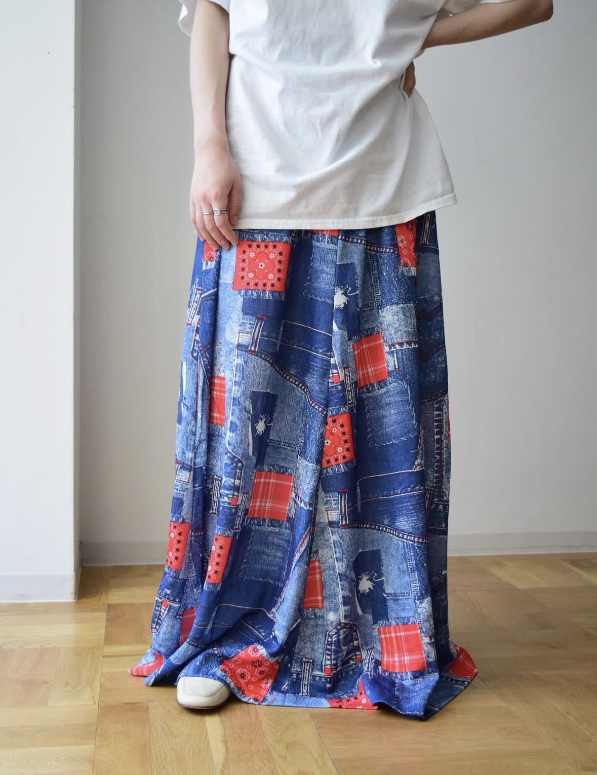 ~1970s home made maxi skirt の画像 7