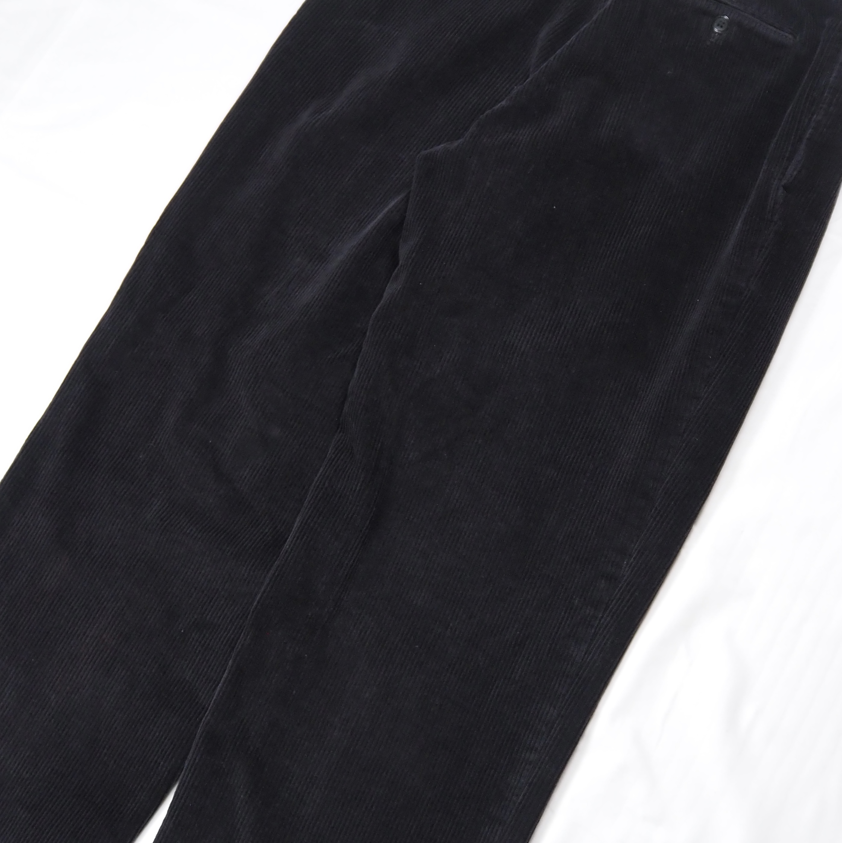 90’s Perry Ellis 太畝コーデュロイパンツ ブラック 32×30 の画像 12