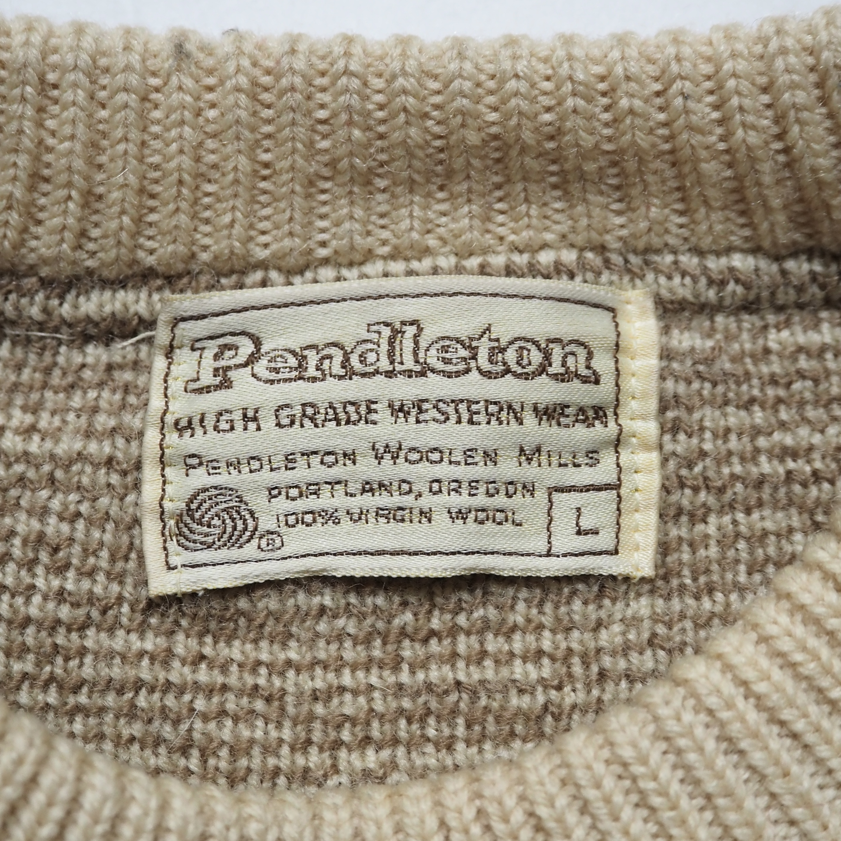70’s-80’s Pendleton ウールニット ネイティブ柄 の画像 12