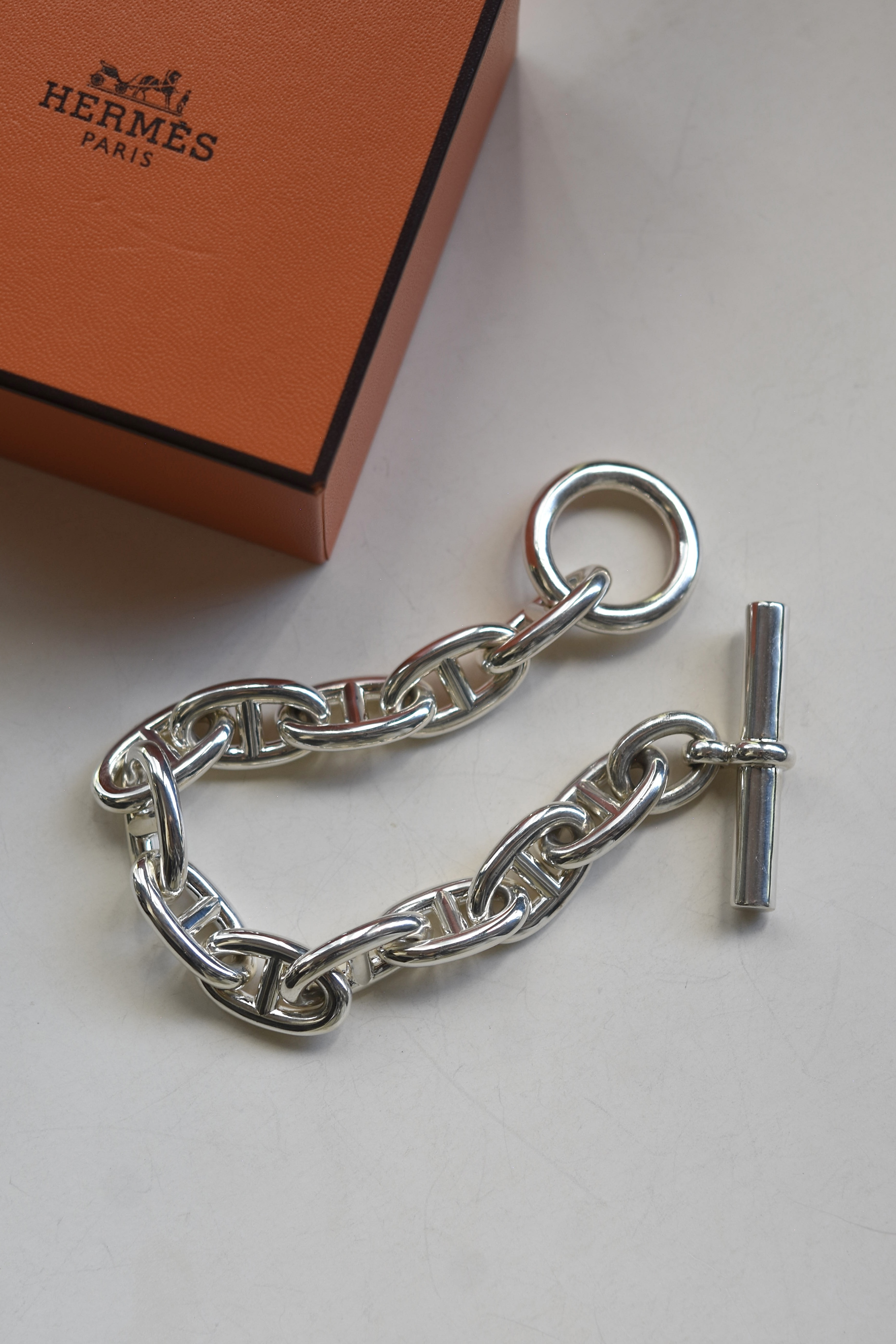 IORI/"HERMES"bracelet/Chaine d'Ancre TGM