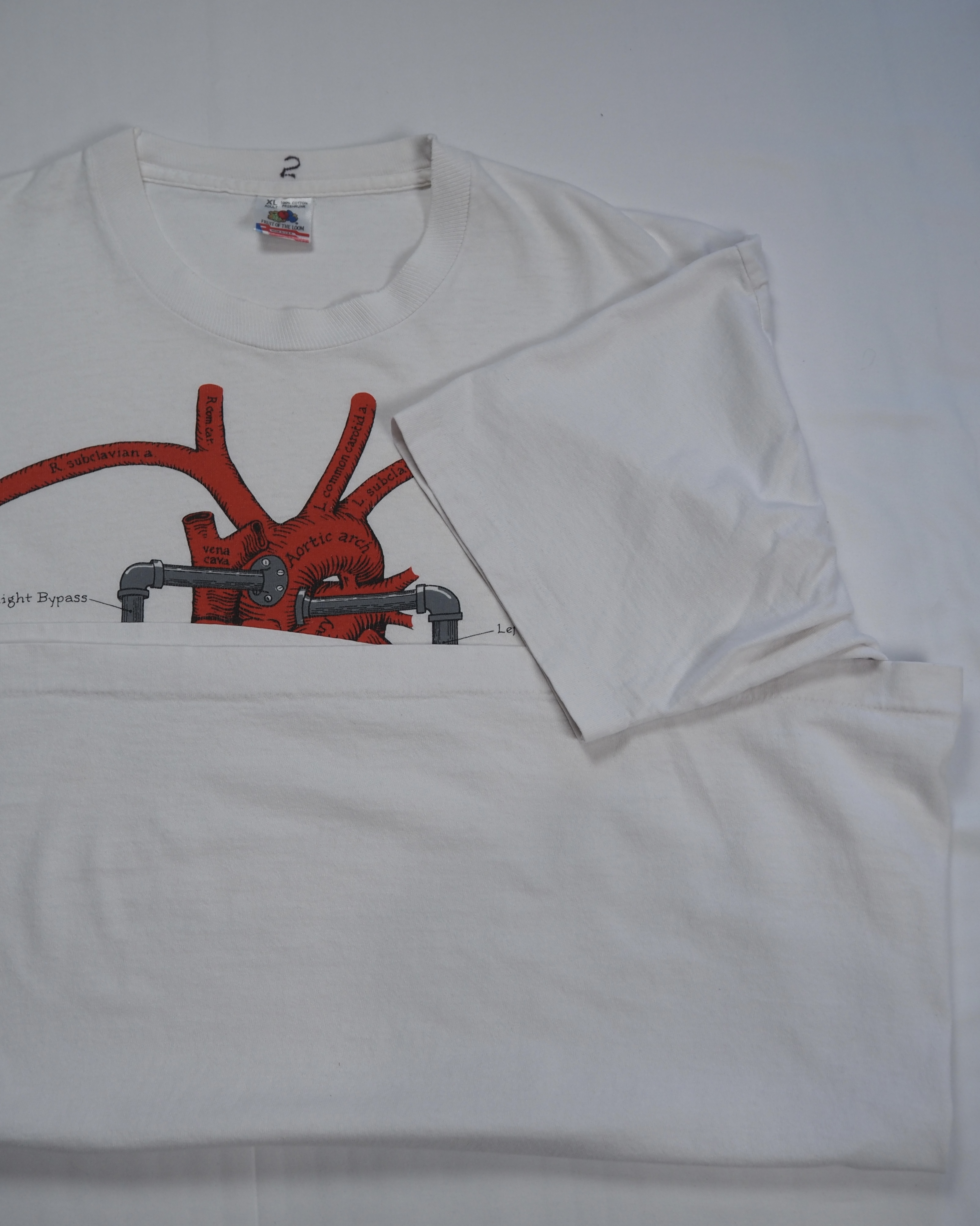 90’s Fruits of the Loom 心臓Tシャツ XL の画像 12