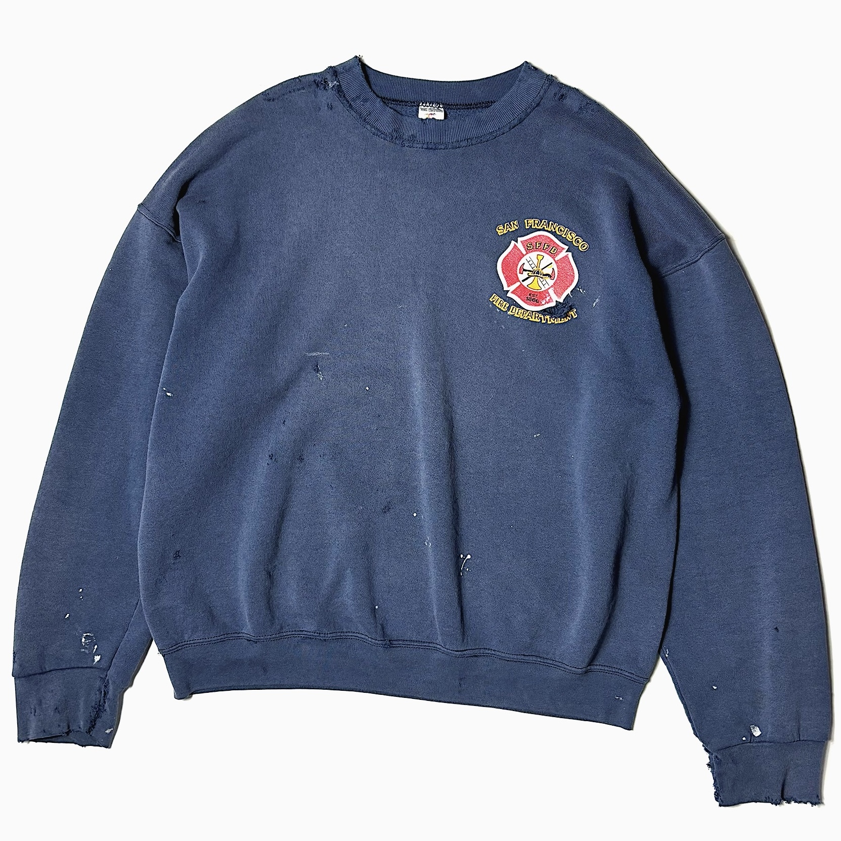 Vintage 90's【FRUIT OF THE LOOM】"SAN FRANCISCO FIRE DEPARTMENT" Grunge Sweat