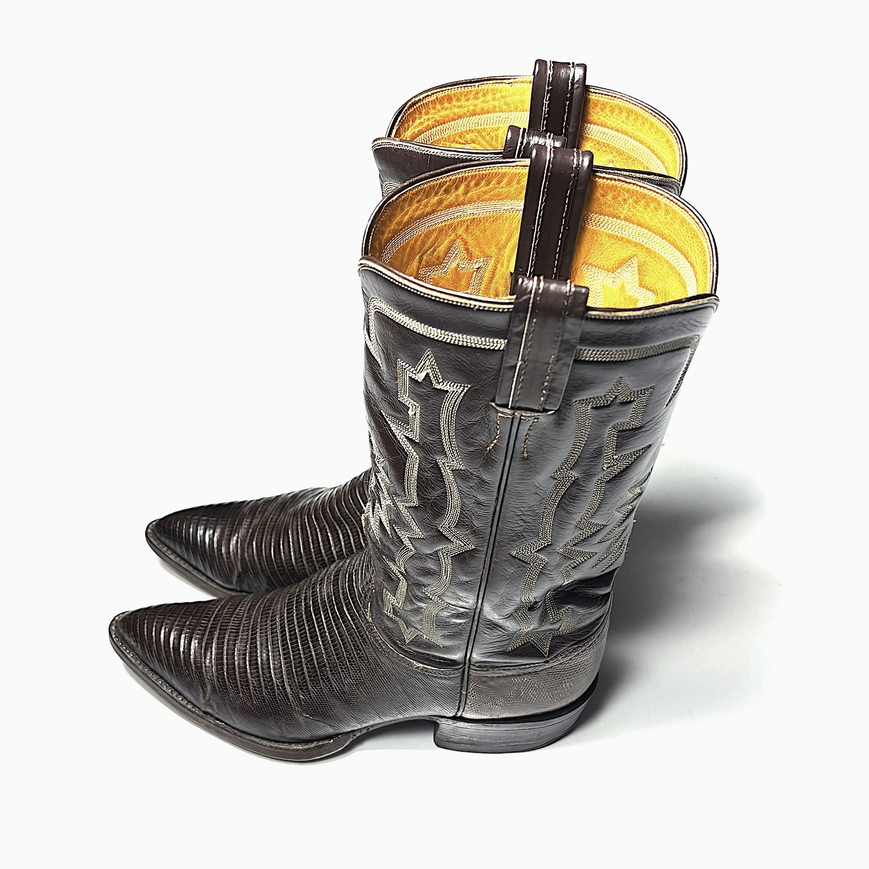 Vintage【Tony Lama】Lizard Western Boots の画像 2