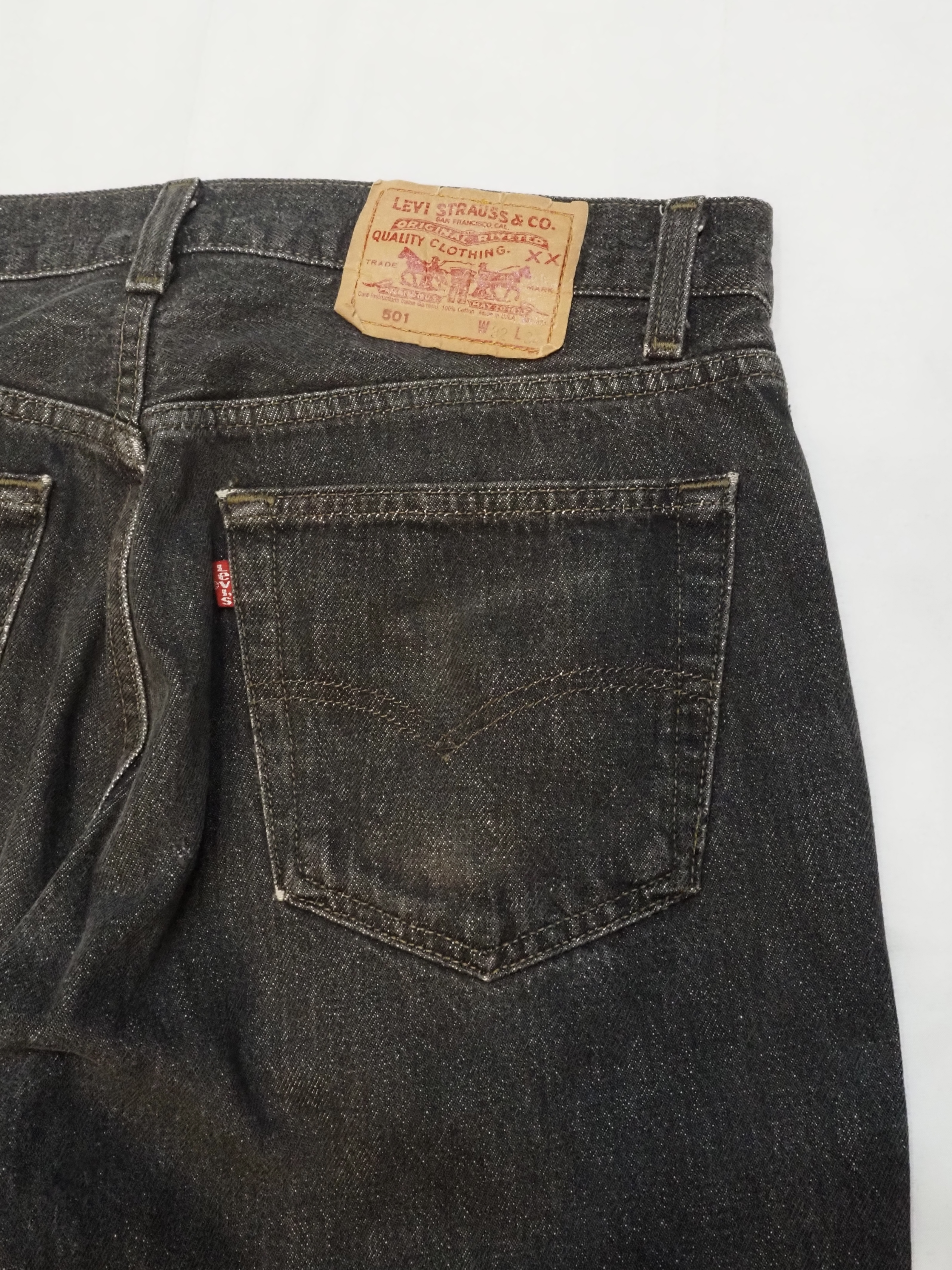90’s Levi’s 501 Black Denim 32×34 “先染め" の画像 16