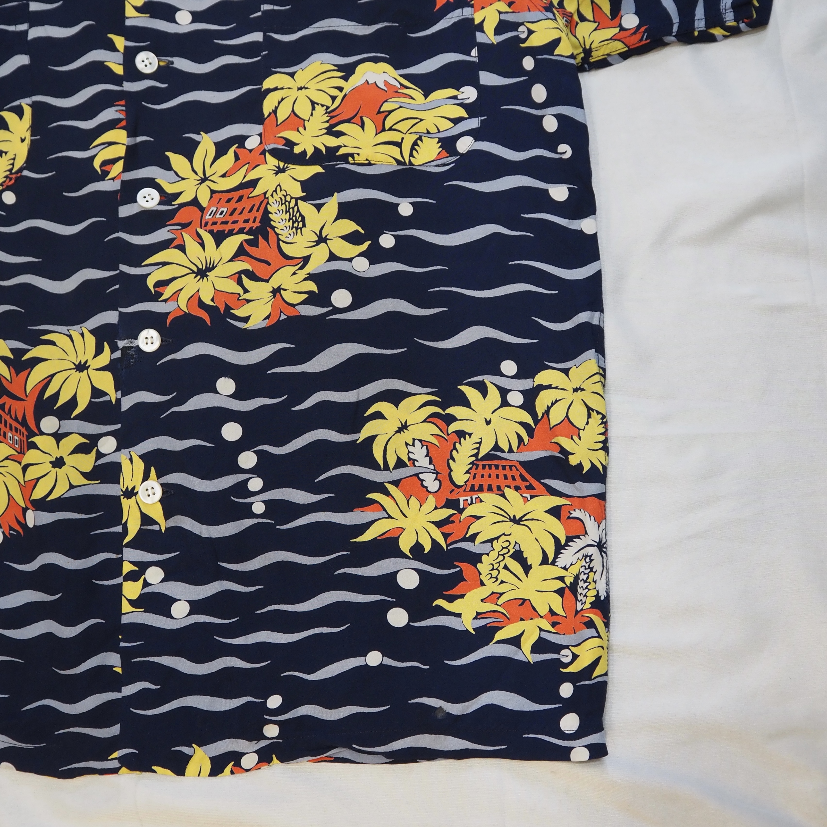 50’s Duke Kahanamoku Rayon Hawaiian Shirt の画像 7
