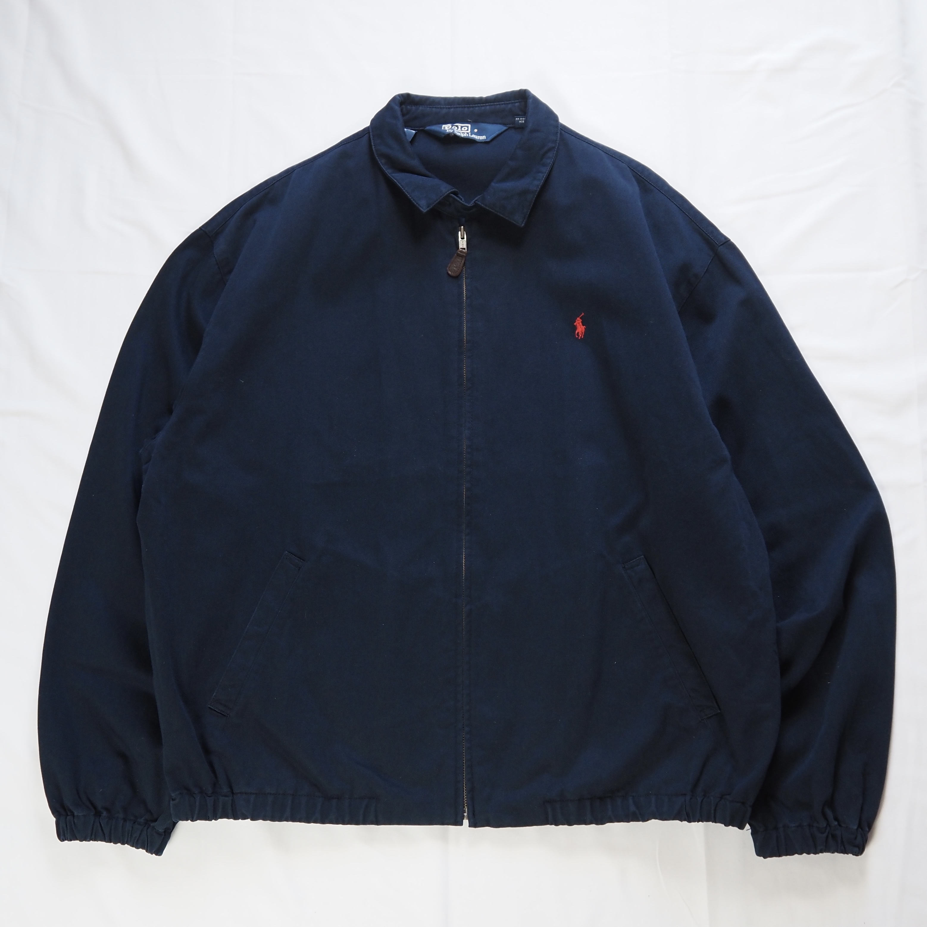 90’s Ralph Lauren コットンスイングトップジャケット ネイビー XL