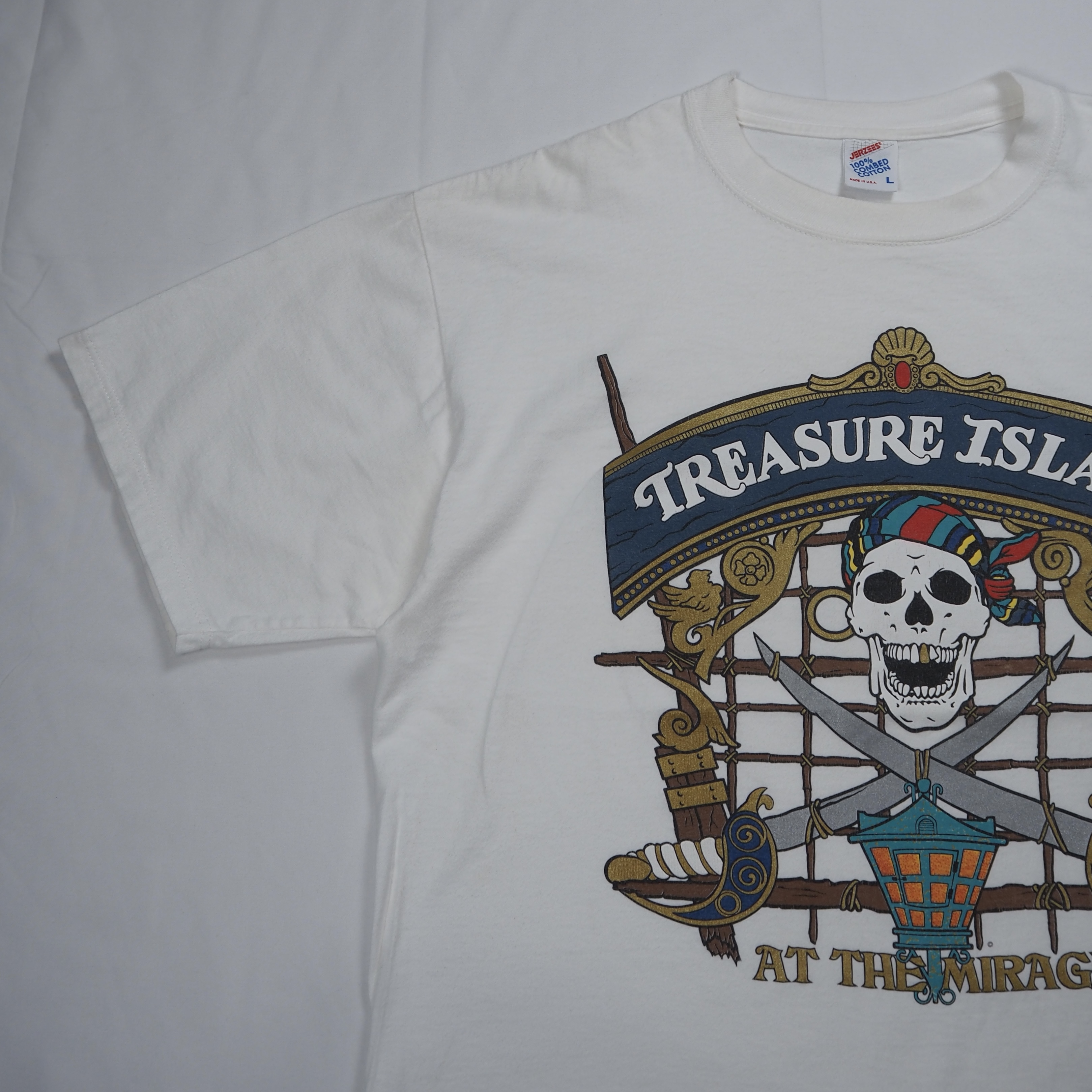 90’s Jerzees スカルTシャツ Lサイズ の画像 3