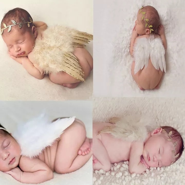 天使セット 羽 天使 赤ちゃん ベビー 新生児 天使の羽 ニューボーンフォト Ayu Select 天使セット 羽 天使 赤ちゃん ベビー 新生児 天使の羽 ニューボーンフォト Ayu Select