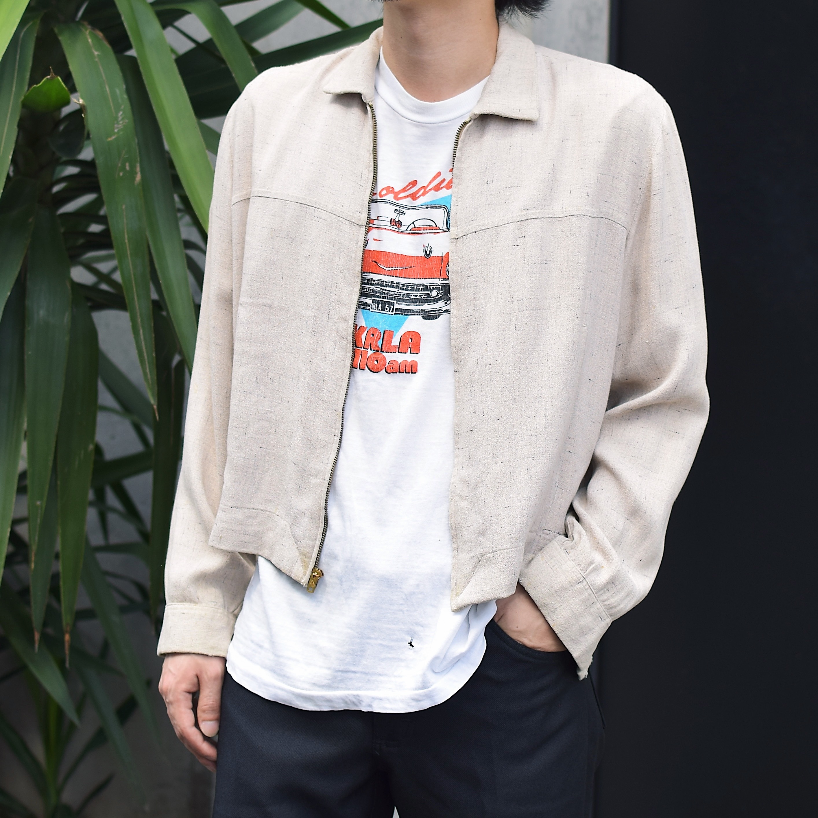 Vintage 50's【NATIONAL】Rayon Gabardine Jacket の画像 3