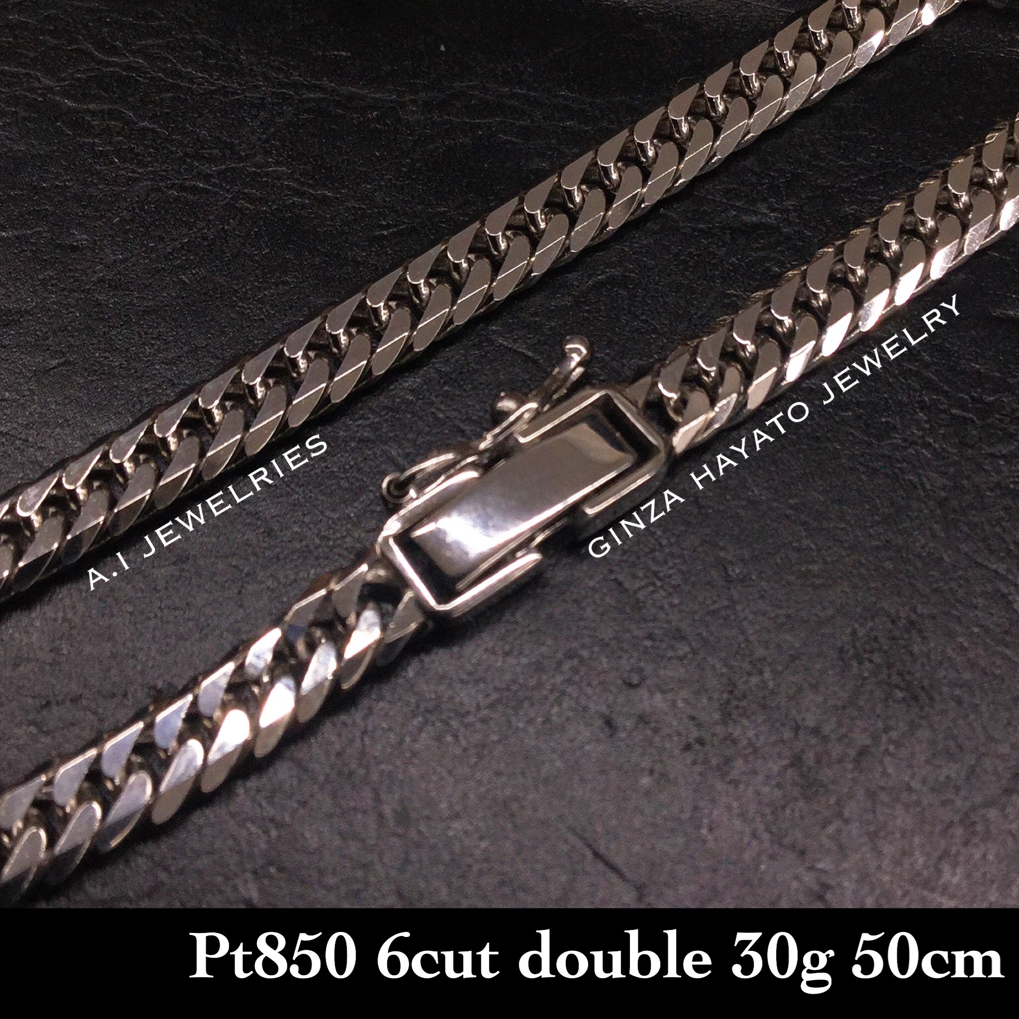 Pt850 プラチナ850 喜平 6面カット ダブル 30g 50cm メンズ ネックレス チェーン 新品 本物 資産 A I Jewelries エイアイジュエリーズ Pt850 プラチナ850 喜平 6面カット ダブル 30g 50cm メンズ ネックレス チェーン 新品 本物 資産 A I Jewelries エイアイジュエリーズ