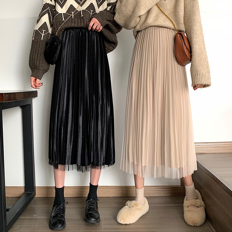 送料無料 スカート ロング プリーツ チュール 大人かわいい レディース ボトムス 春 秋 リバーシブル 2way お得 韓国 おしゃれ かわいい ミモレ丈 スカート コーデ レース ロング ミモレ丈 チュール キュート ガーリー ハイウエスト Aライン プリーツ 両面 無地 大人