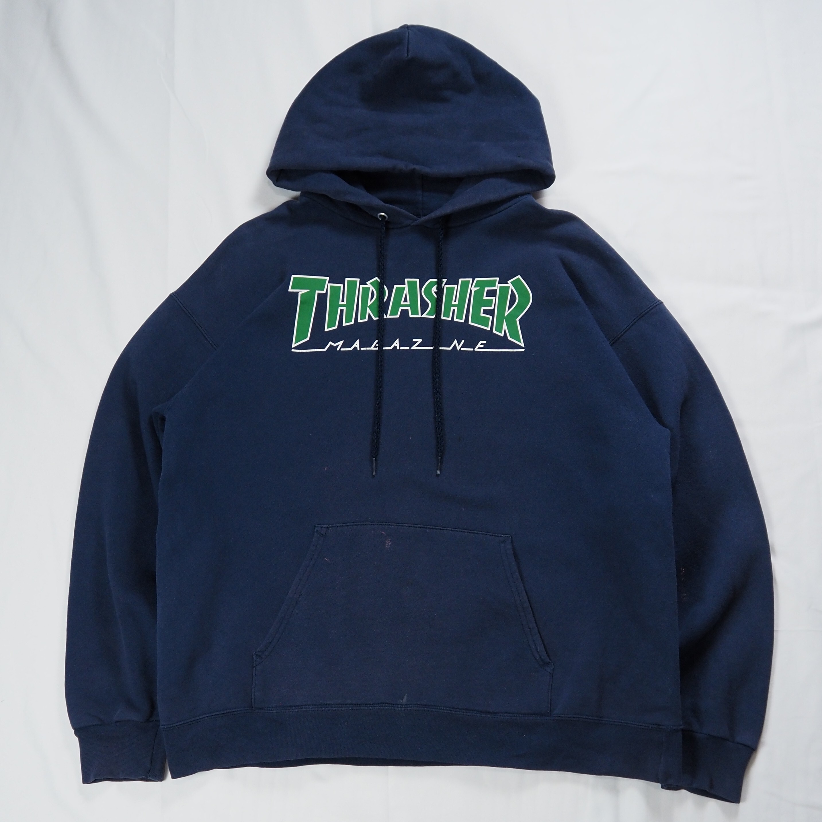 00's Thrasher フーディ ネイビー Lサイズ程度