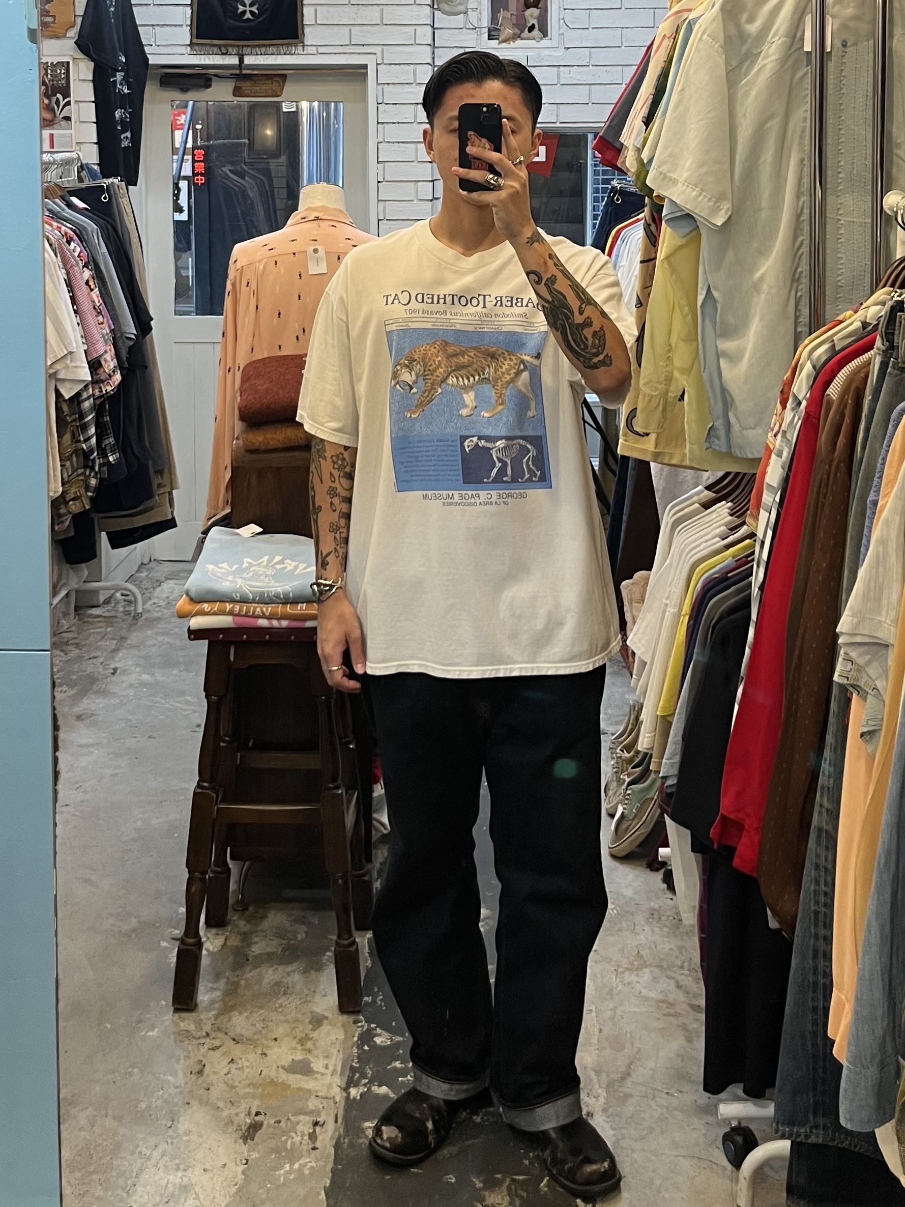 90’s Hanes サーベルタイガーTシャツ XL の画像 4