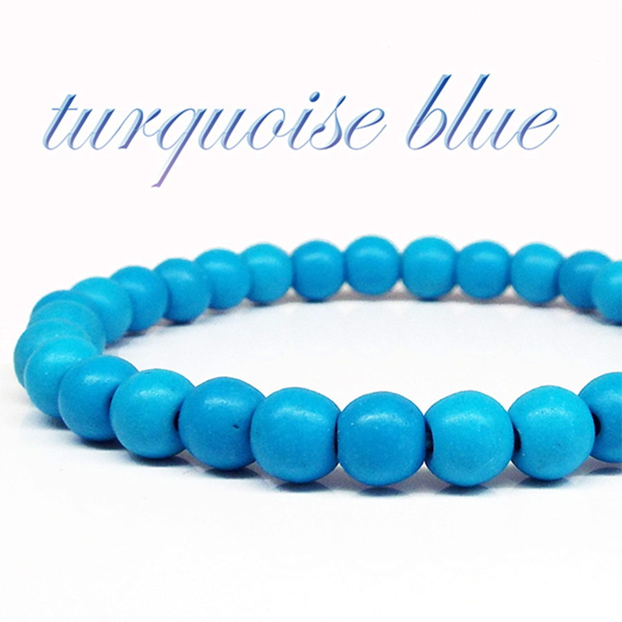12月誕生石 夢を叶える石 天然石 スカイブルー ターコイズ ブレスレット 6mm フォーチューンズ 公式オンラインストア